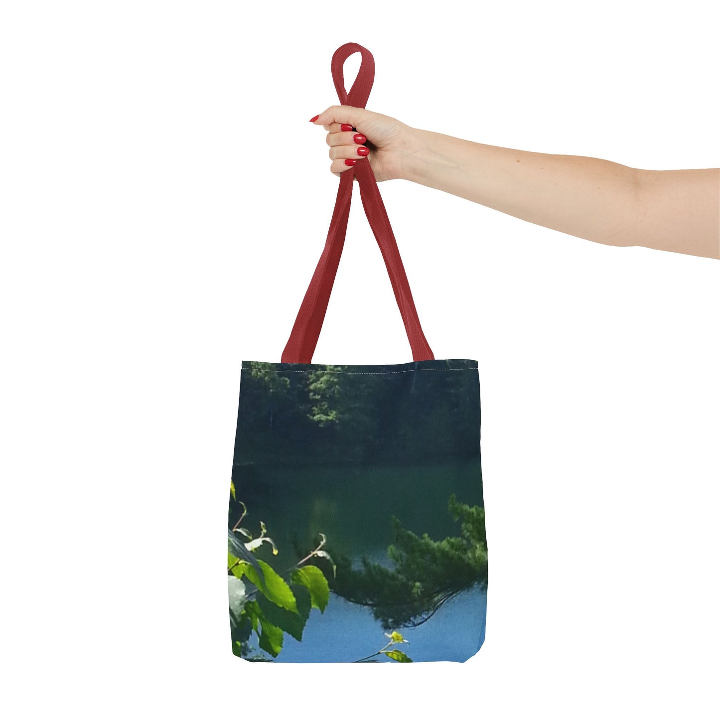 Tote Bag - Nature-inspired Looking Out at the Lake - Ideal for Outdoor Enthusiasts