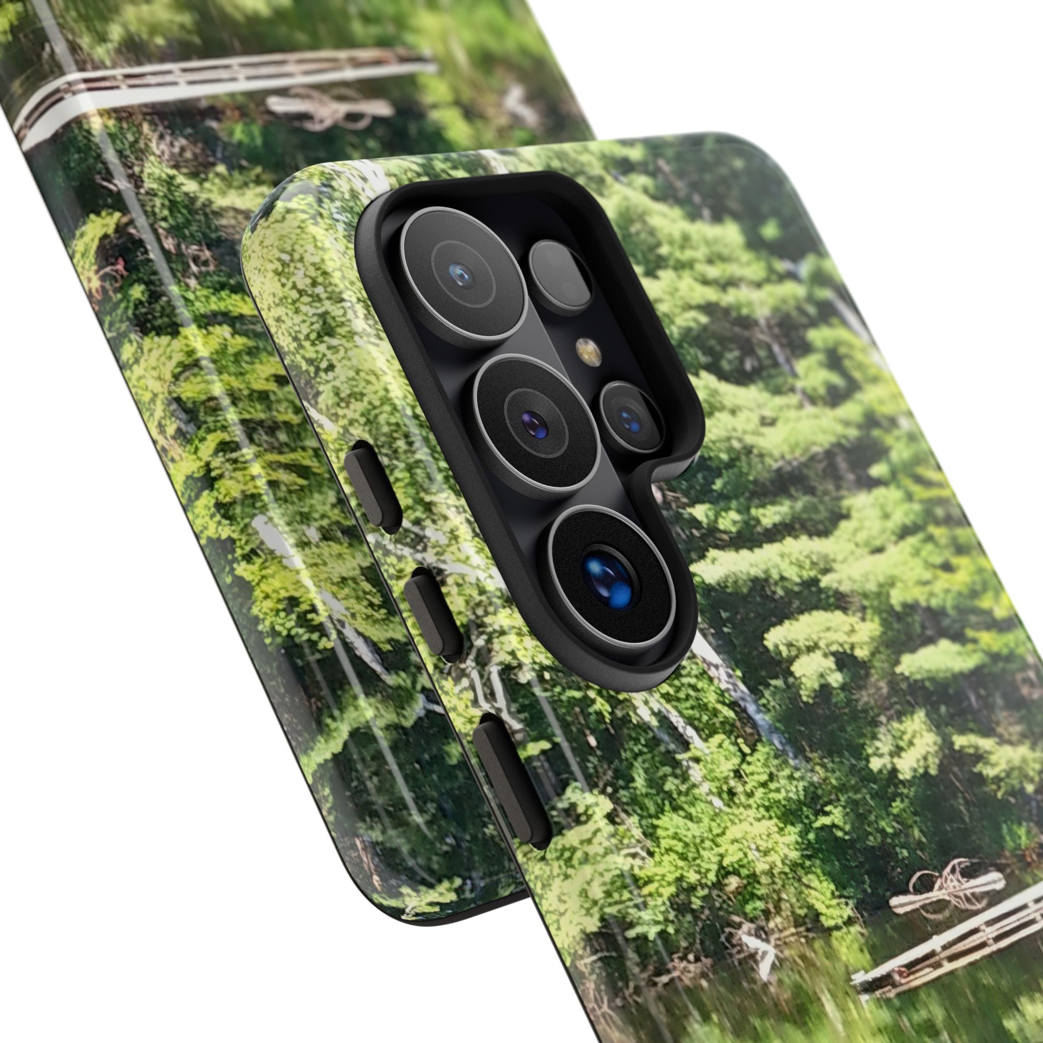 Forest Lake Reflection | Lakeside Symmetry Phone Case | The Nurture Collection