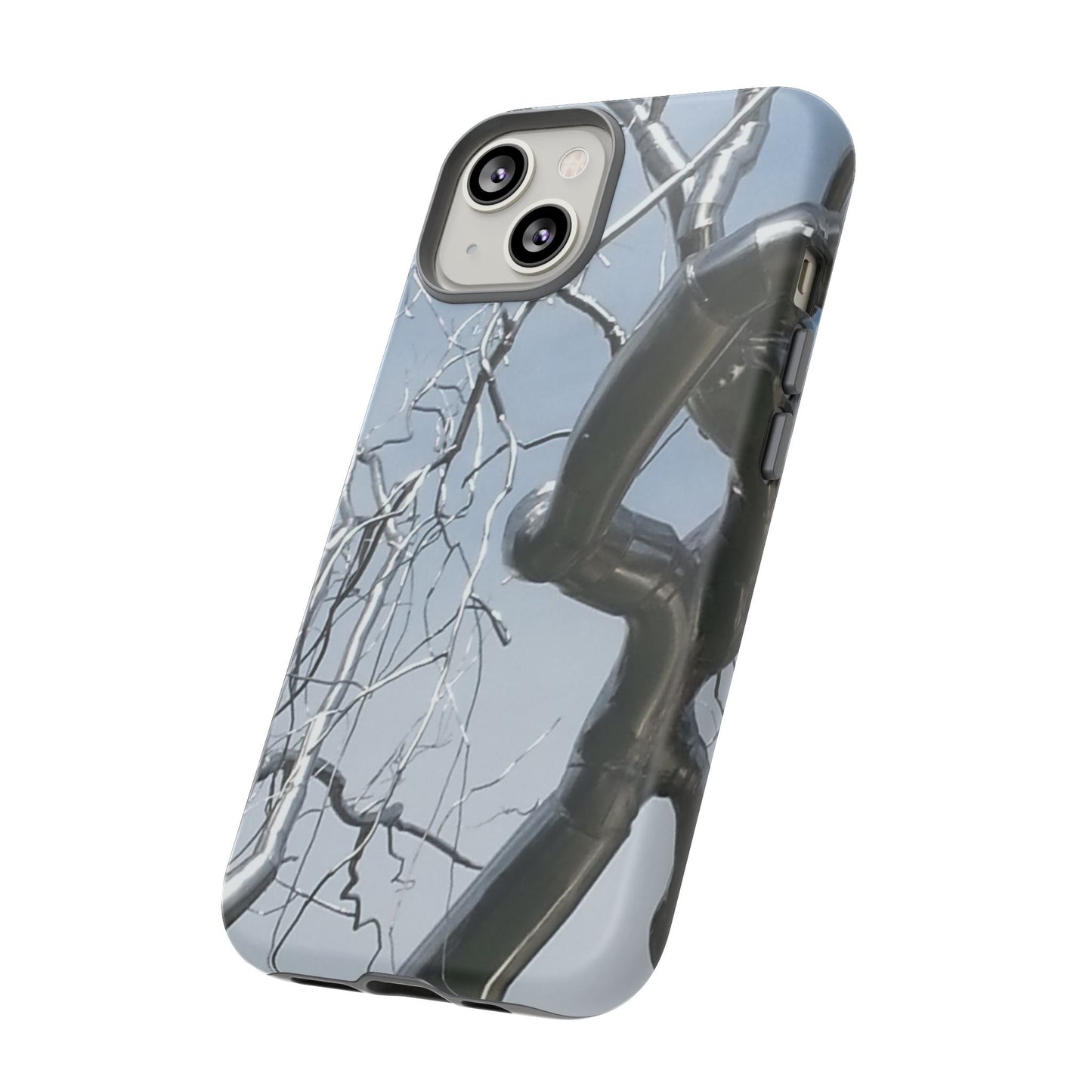 Phone Case - Durable Phone Protector with Bold Metal Nature-inspired Design