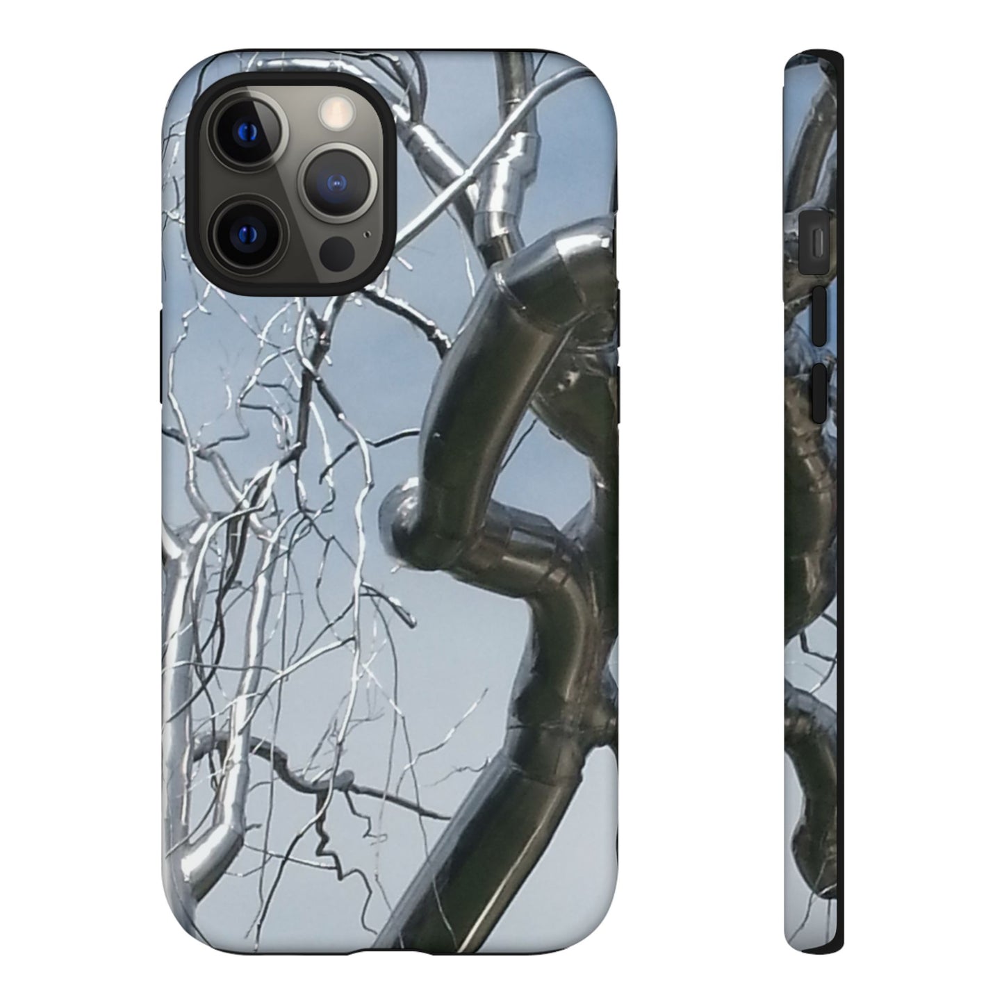 Phone Case - Durable Phone Protector with Bold Metal Nature-inspired Design