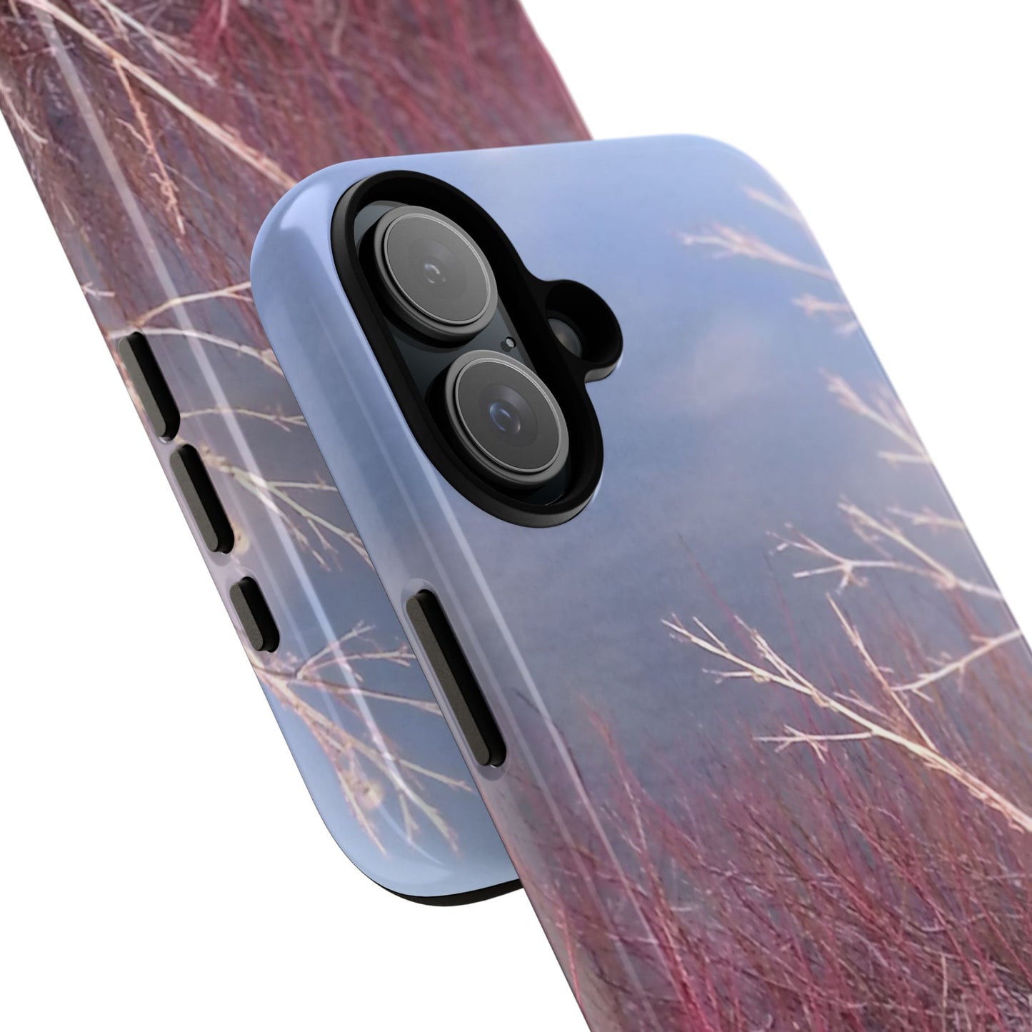 Phone Case - Nature-Inspired Winter Branches Coral Color