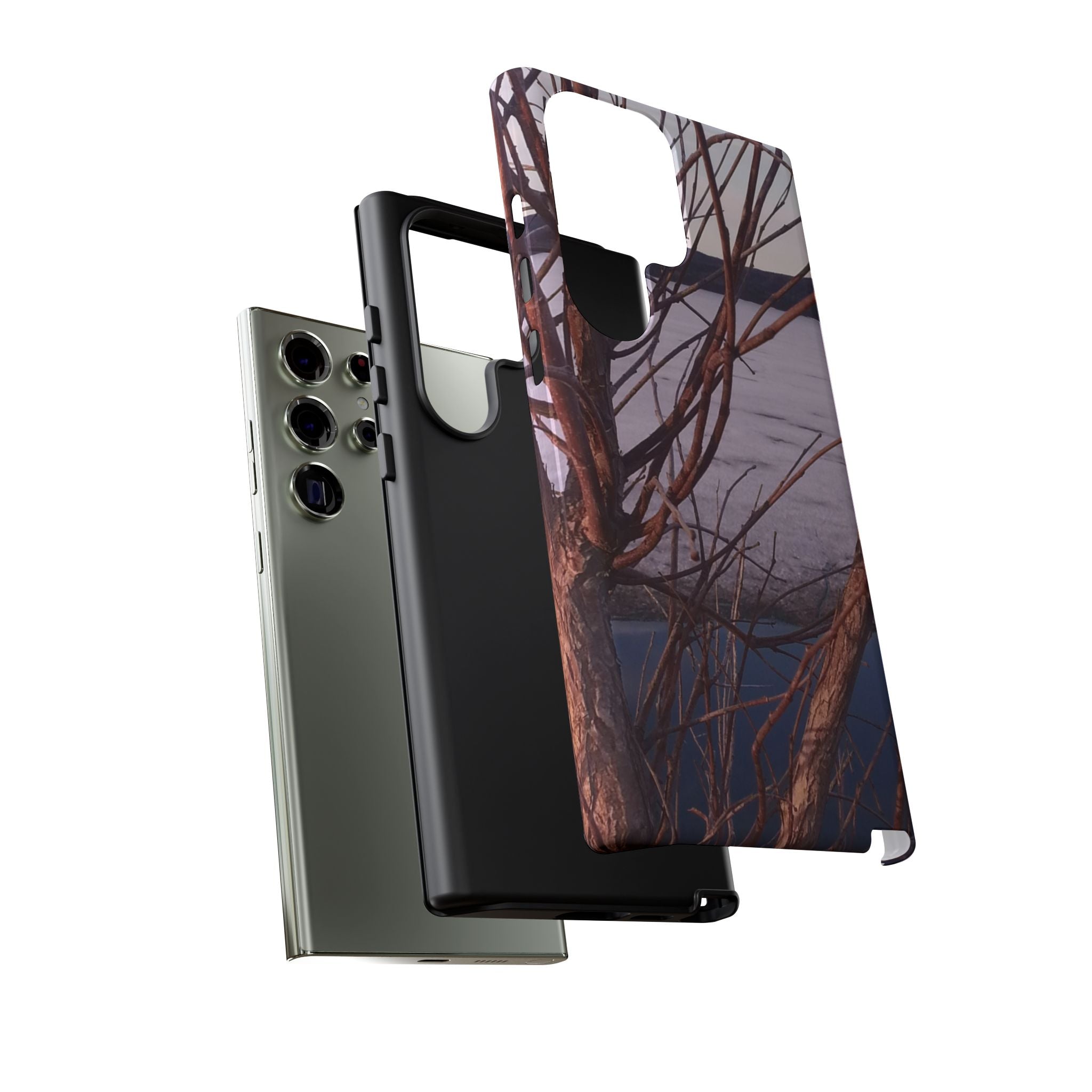 Creative Spark | Ethereal Winter Branch Aesthetic Phone Case | The Flow Collection