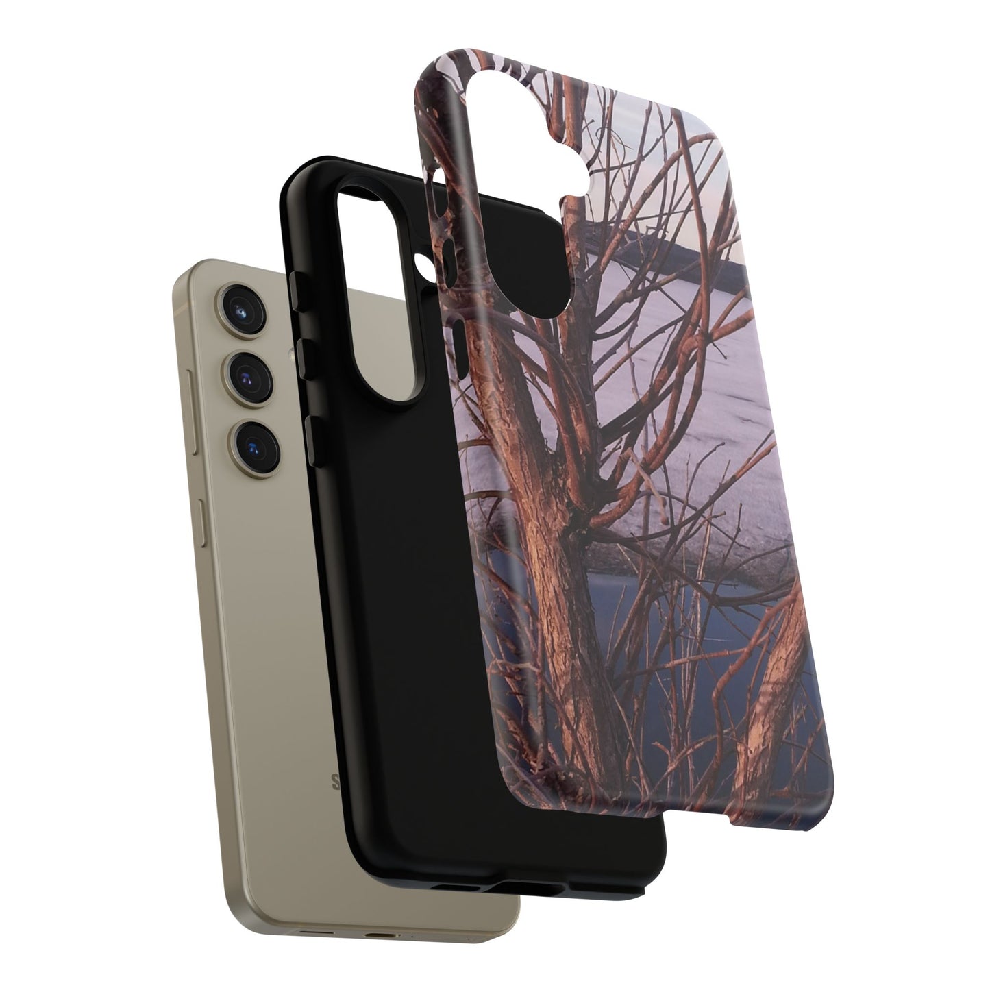 Phone Case - Nature-Inspired Winter Tree Design