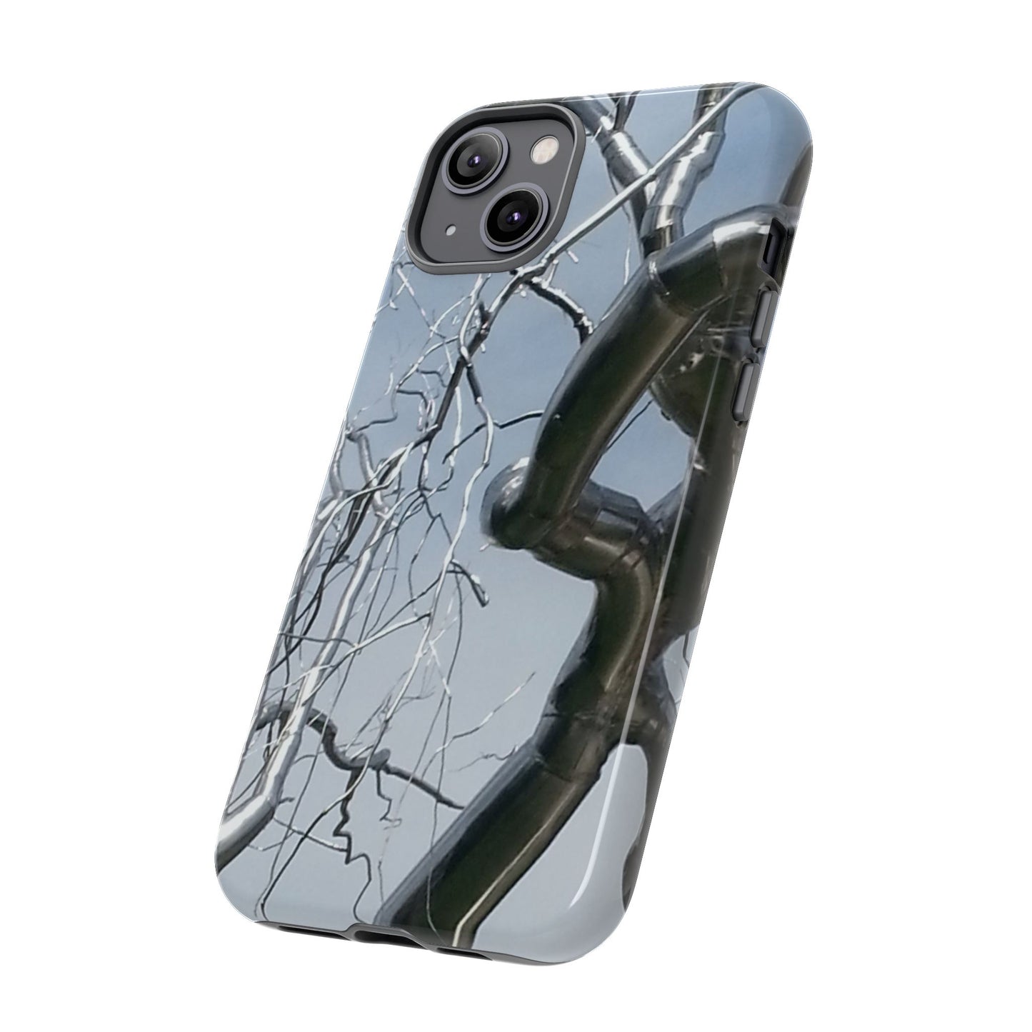 Phone Case - Durable Phone Protector with Bold Metal Nature-inspired Design