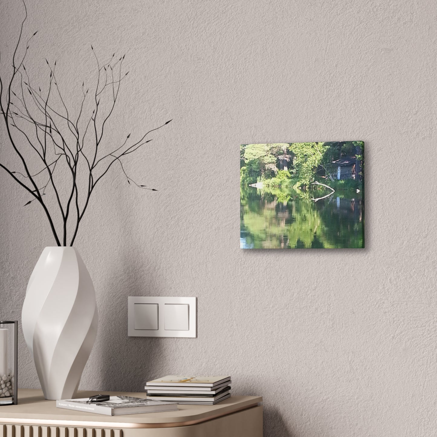 Canvas art - Tranquil Lake Reflection