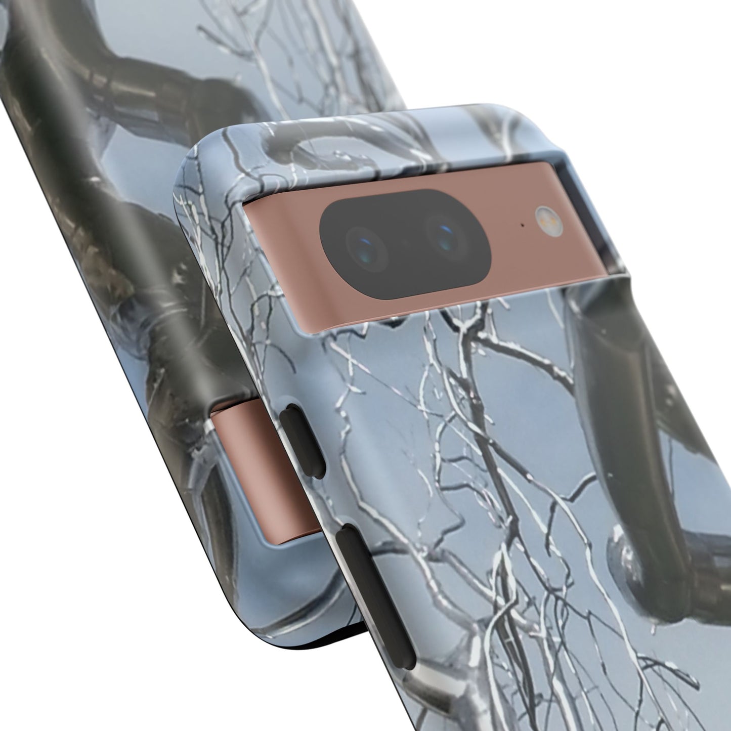 Phone Case - Durable Phone Protector with Bold Metal Nature-inspired Design