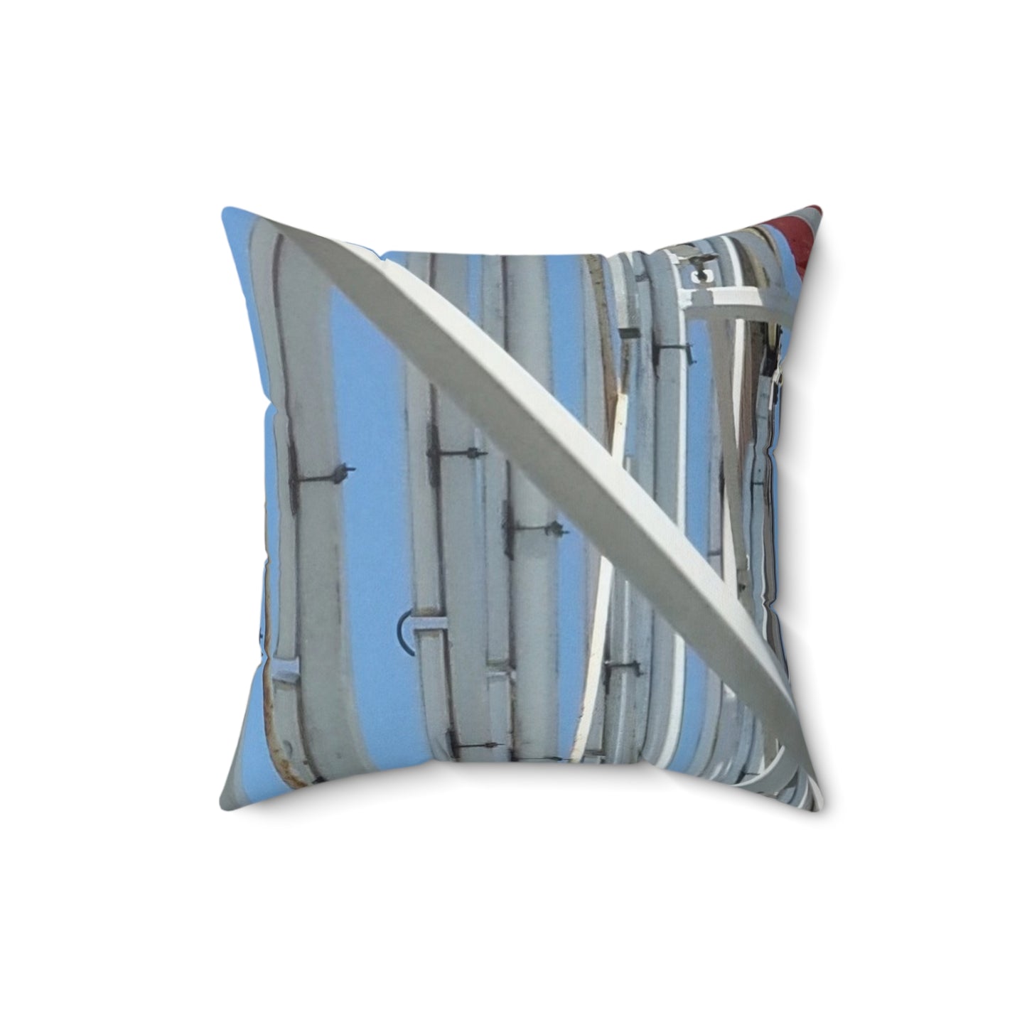 Nature-Inspired Decorative Square Pillow - #originalphotograph of the #ferriswheel at the Santa Monica Pier