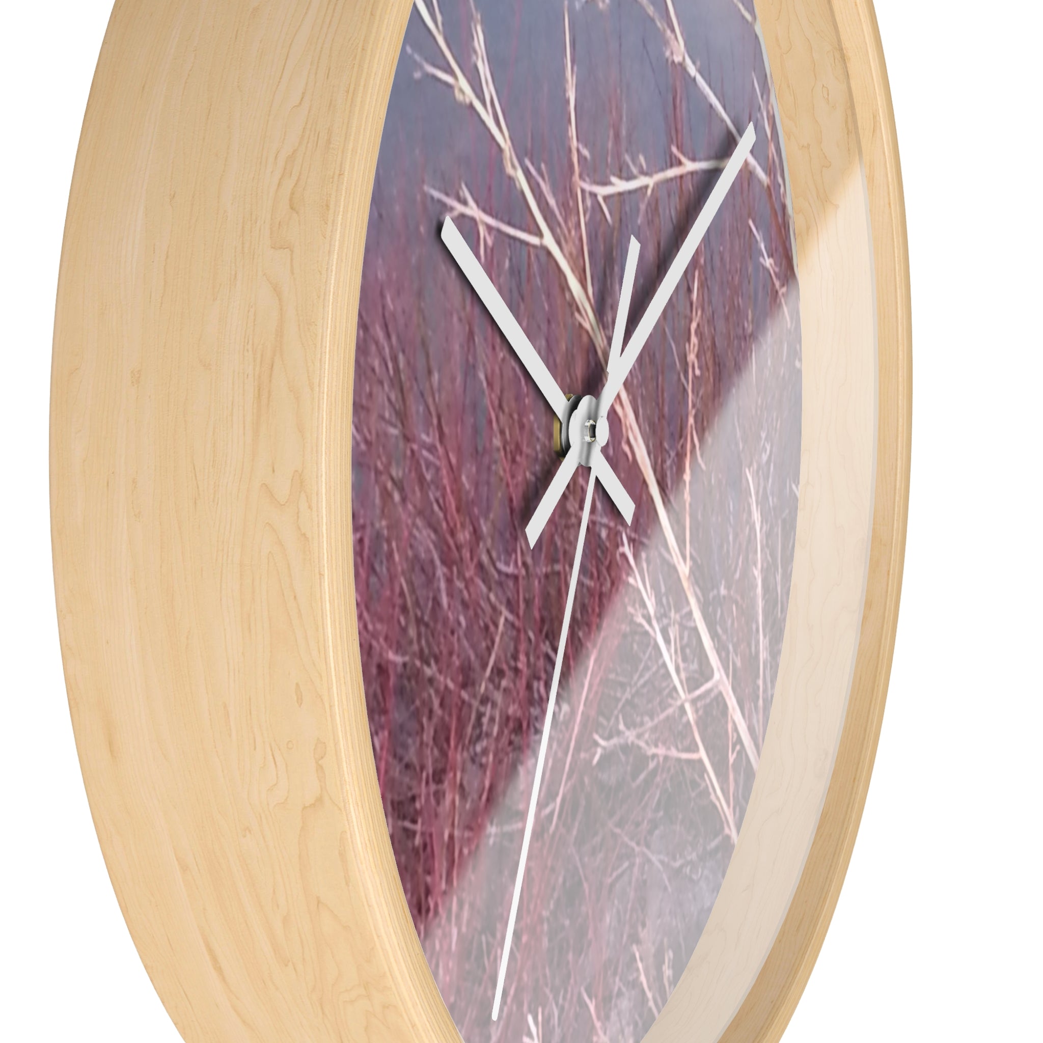 Vibrant Chronos | Radiant Scarlet Growth Silent Wall Clock | The Inspiration Collection