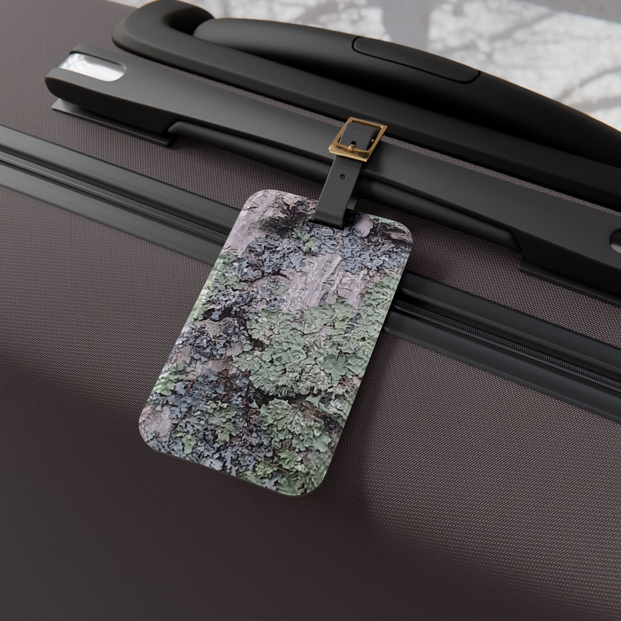 Ancient Overgrowth | Mossy Woodland Luggage Tag | The Rooted Collection