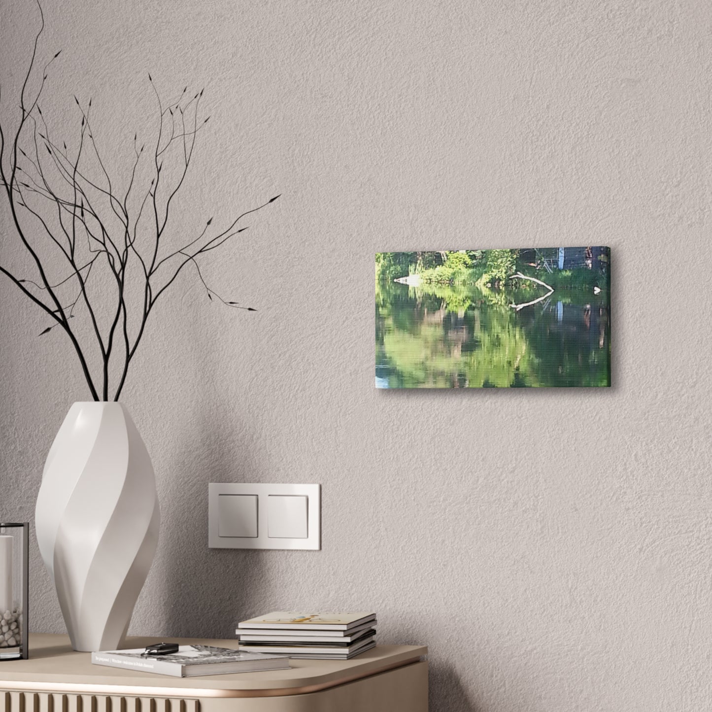 Canvas art - Tranquil Lake Reflection