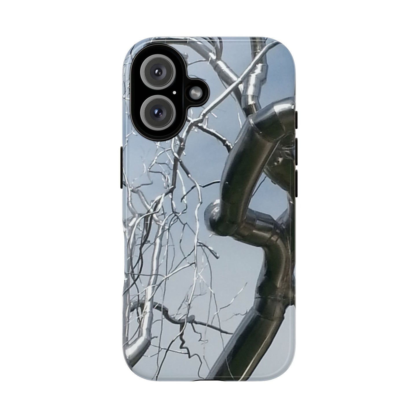 Phone Case - Durable Phone Protector with Bold Metal Nature-inspired Design