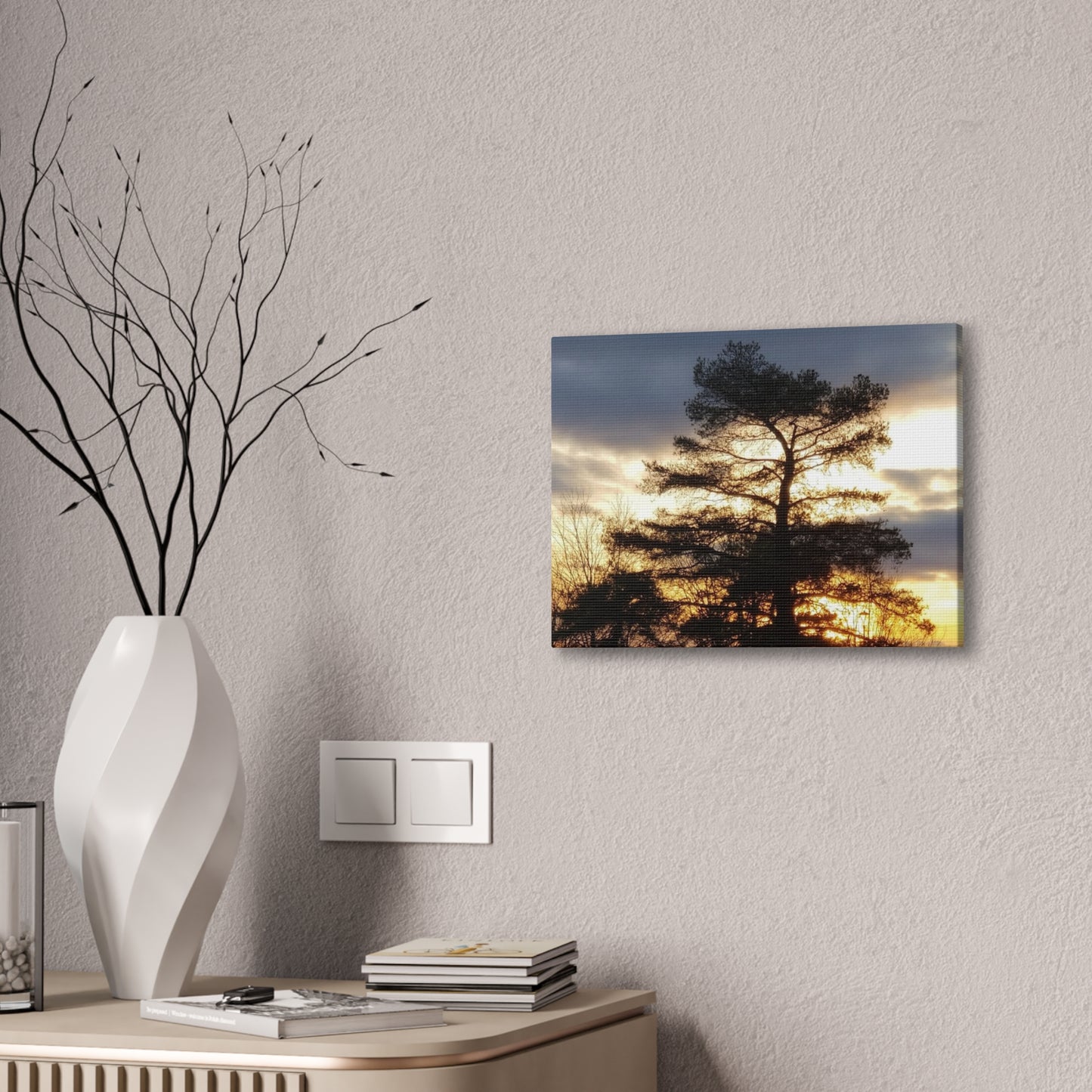 Canvas Art Print - Sunset Tree