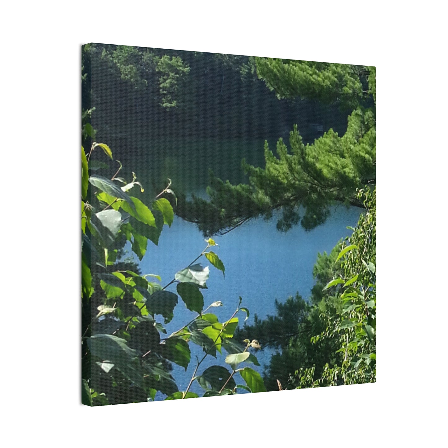 Canvas Art - Nature-inspired Overlooking the Lake