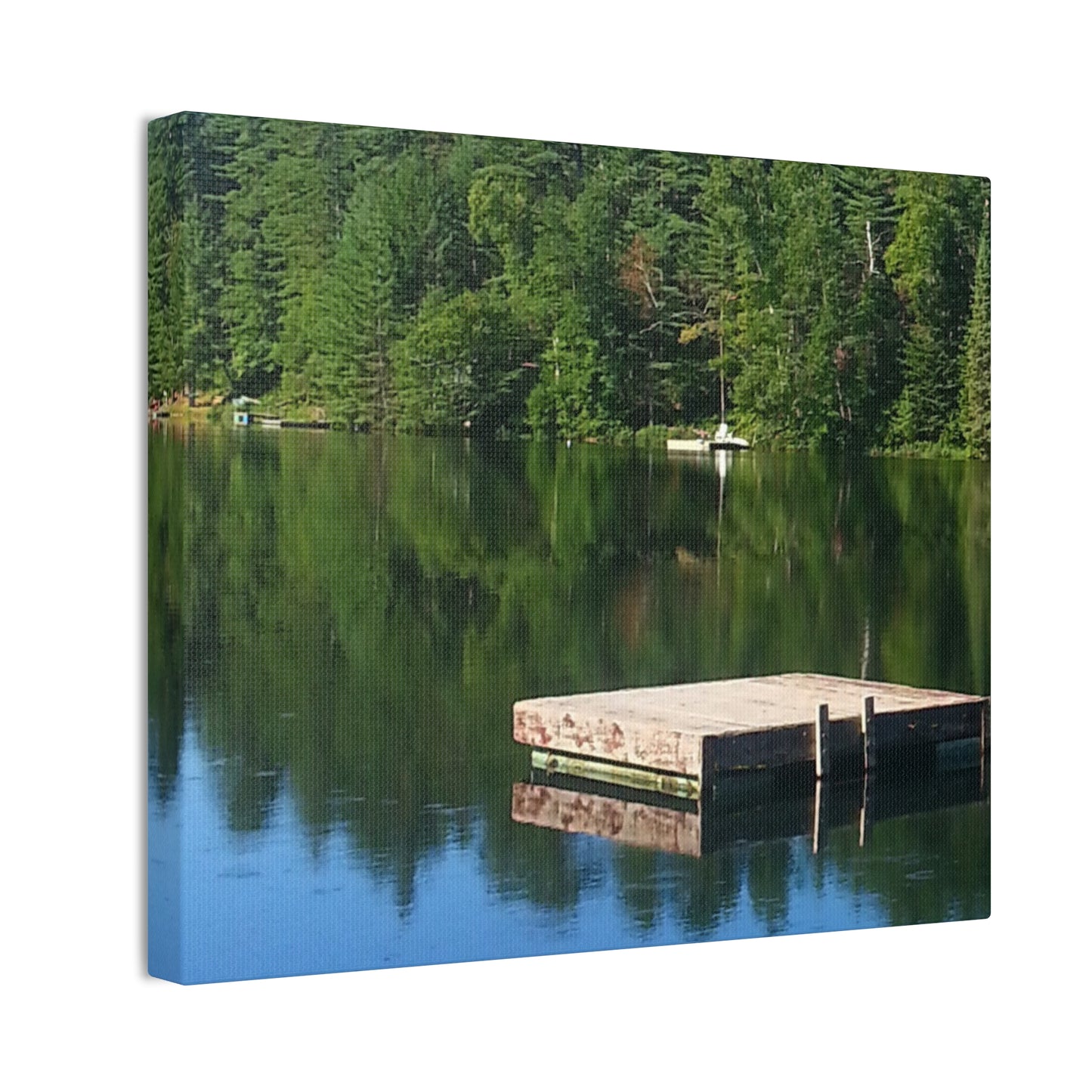 Canvas Print -Nature-Inspired  Tranquil Lakeside Reflection