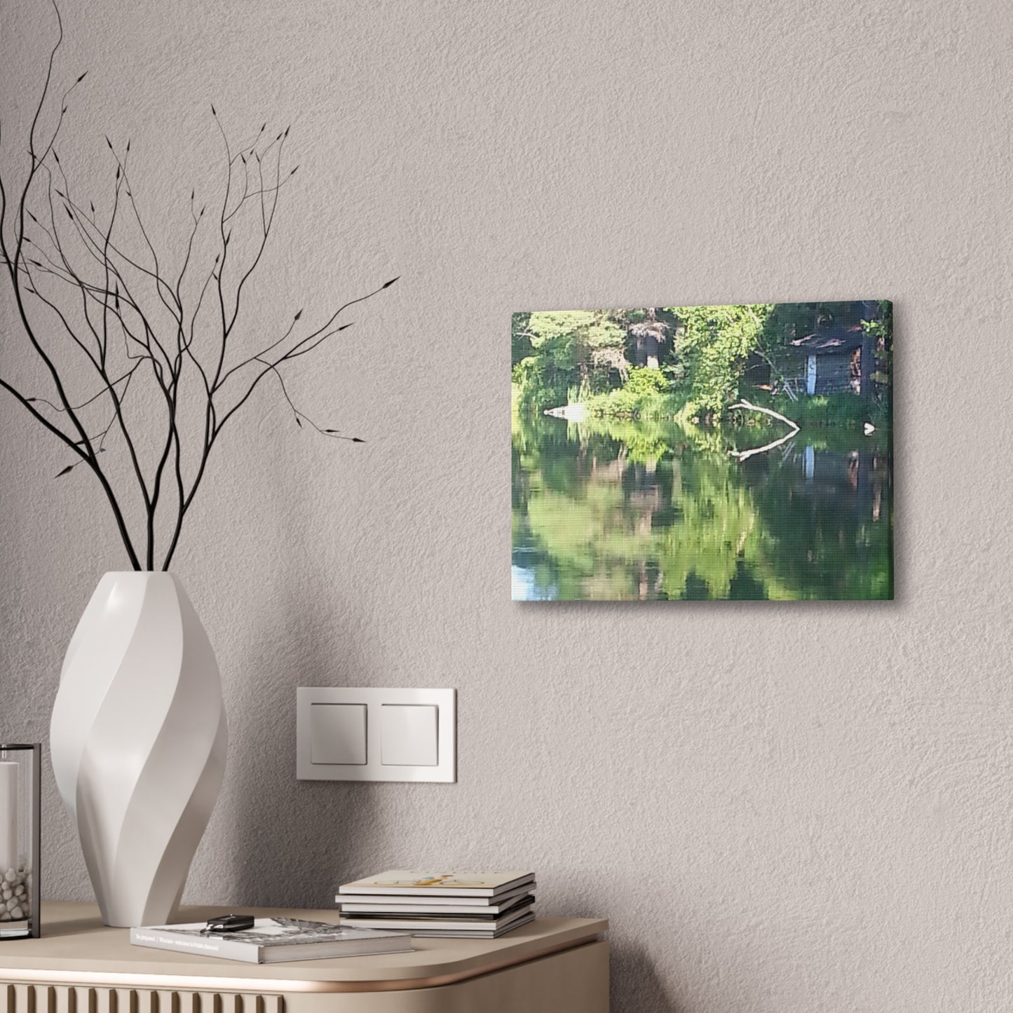 Canvas art - Tranquil Lake Reflection