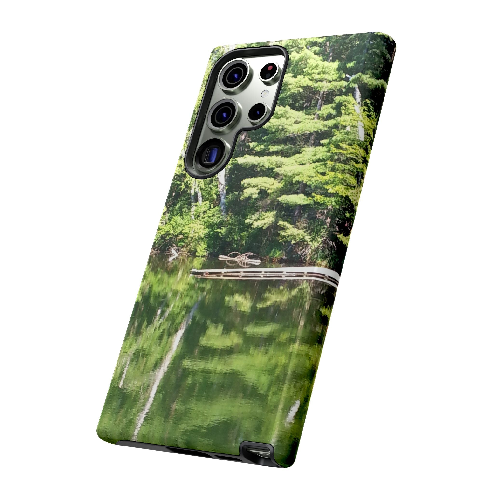 Forest Lake Reflection | Lakeside Symmetry Phone Case | The Nurture Collection