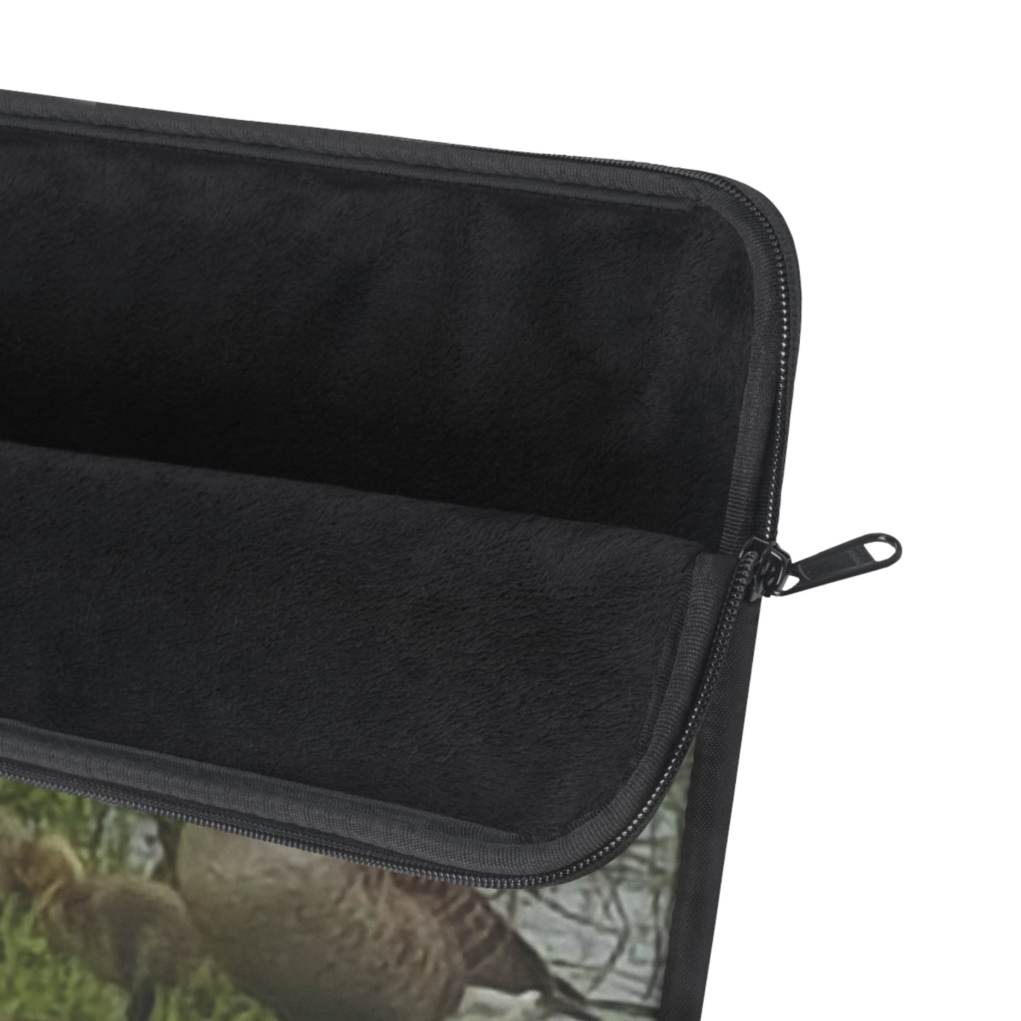 Laptop Sleeve - Nature-inspired Photo of a Geese Family