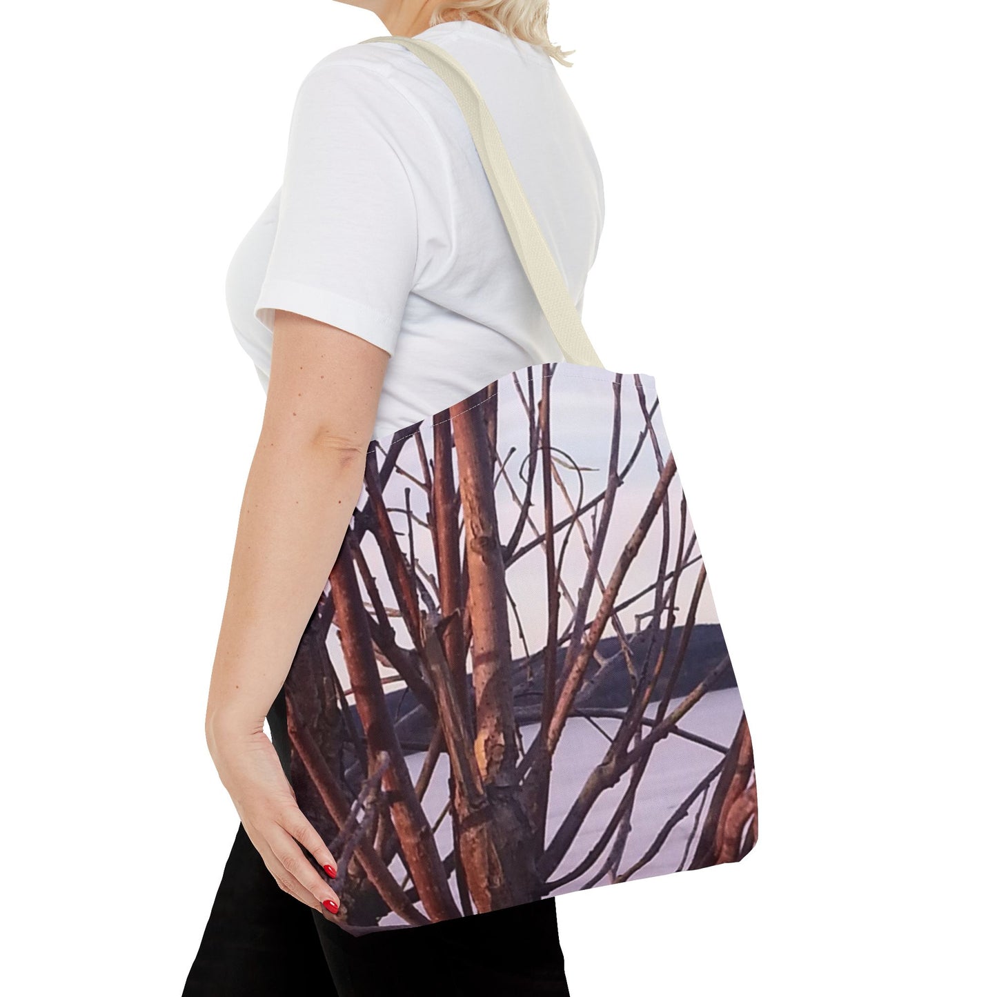 Tote Bag - Nature-Inspired  - Tree Branch Design