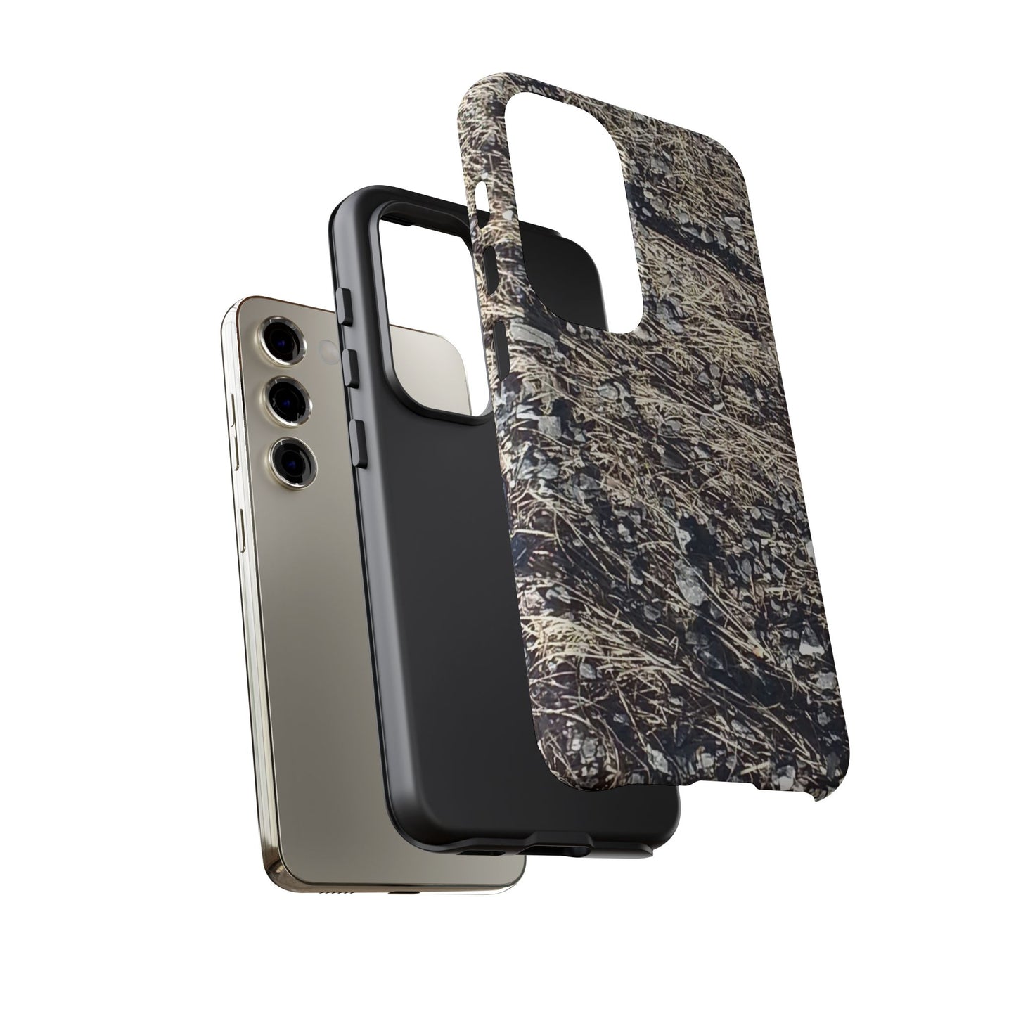 Phone Case -  Nature-Inspired Stone Bed Design for Outdoor Enthusiasts