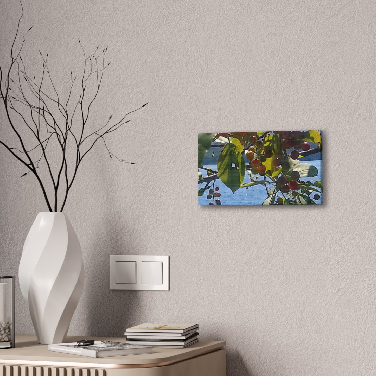 Canvas Art  Nature-Inspired - Scenic Berry Branch