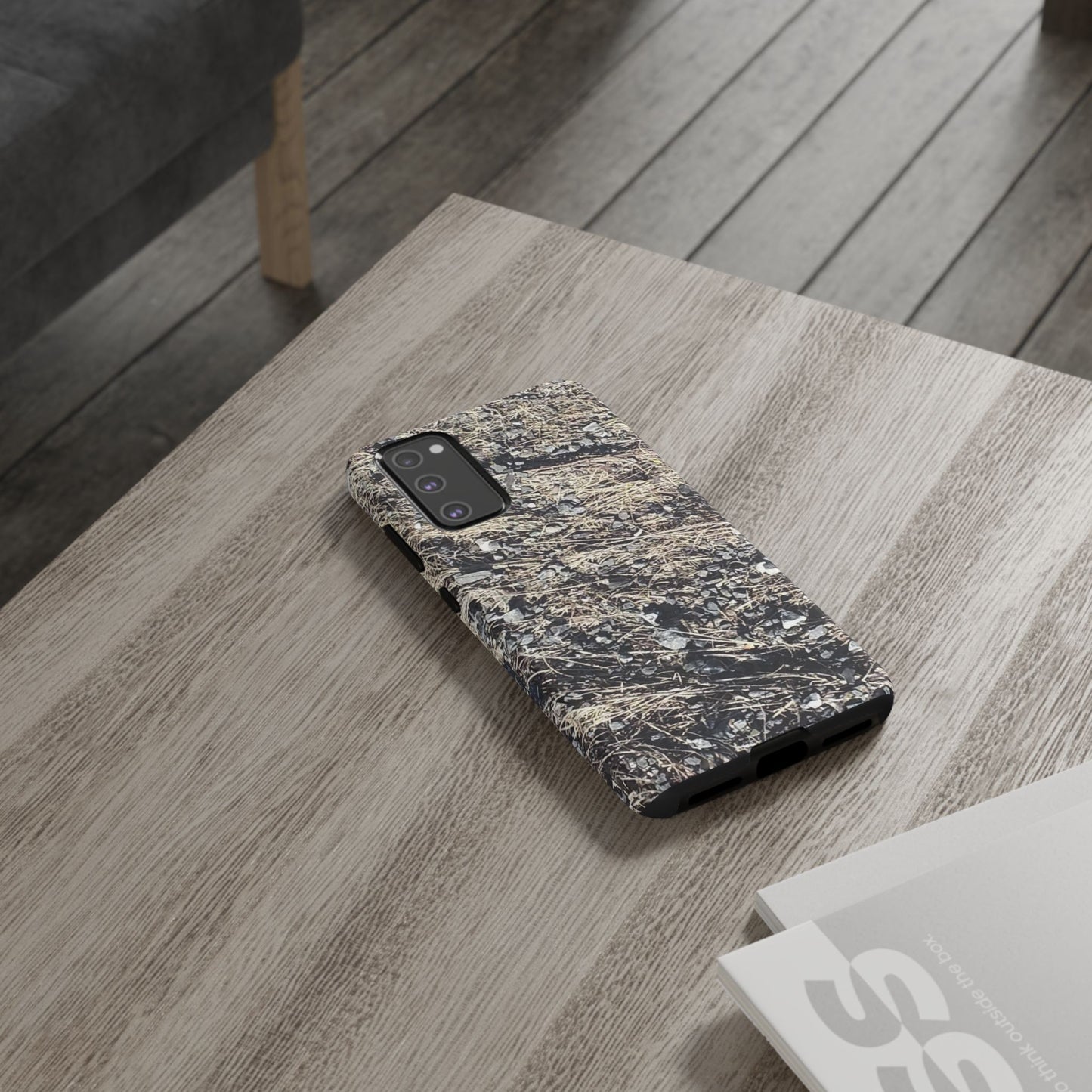 Phone Case -  Nature-Inspired Stone Bed Design for Outdoor Enthusiasts