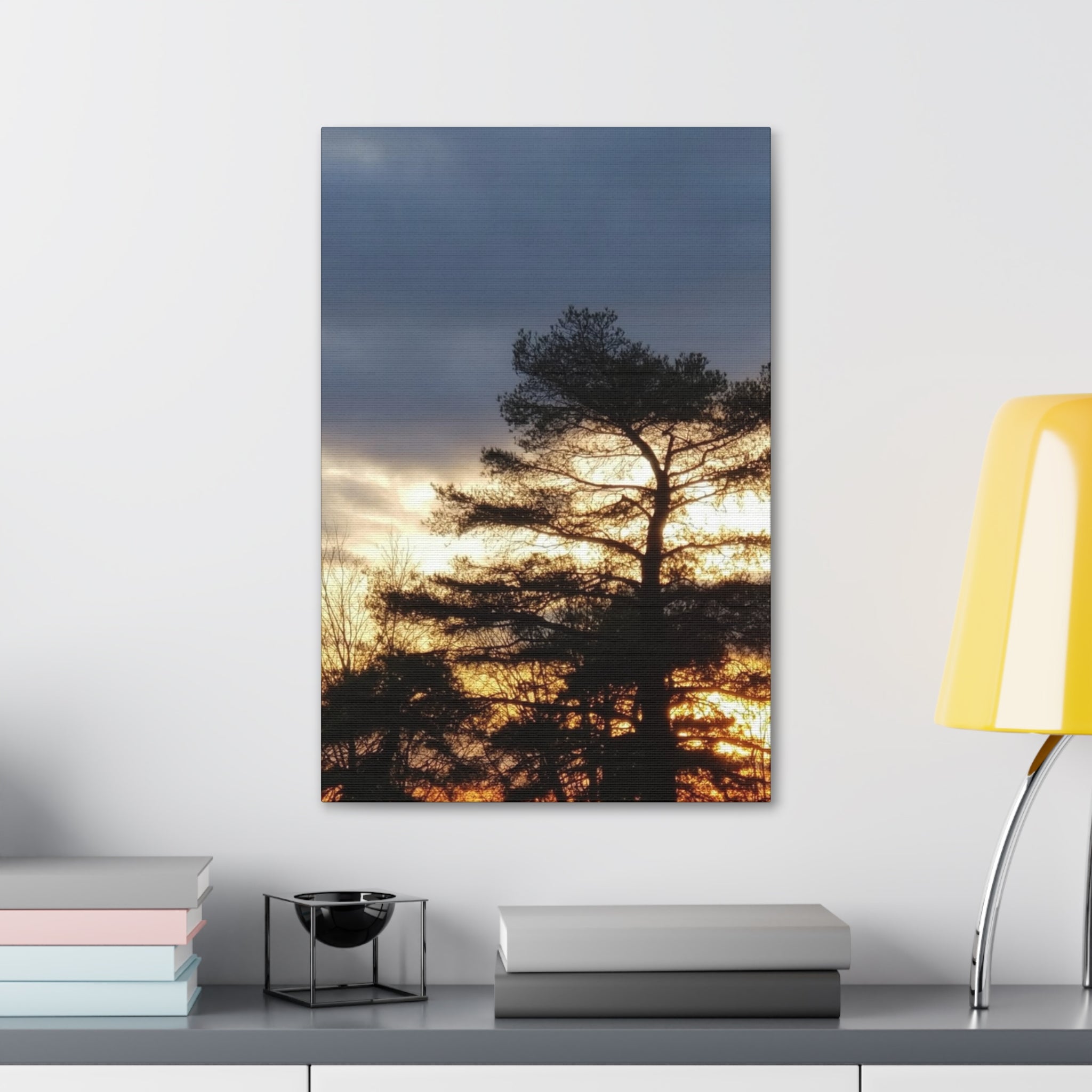 Grounded Vitality | Sunset Tree Silhouette Wall Art | The Flow Collection