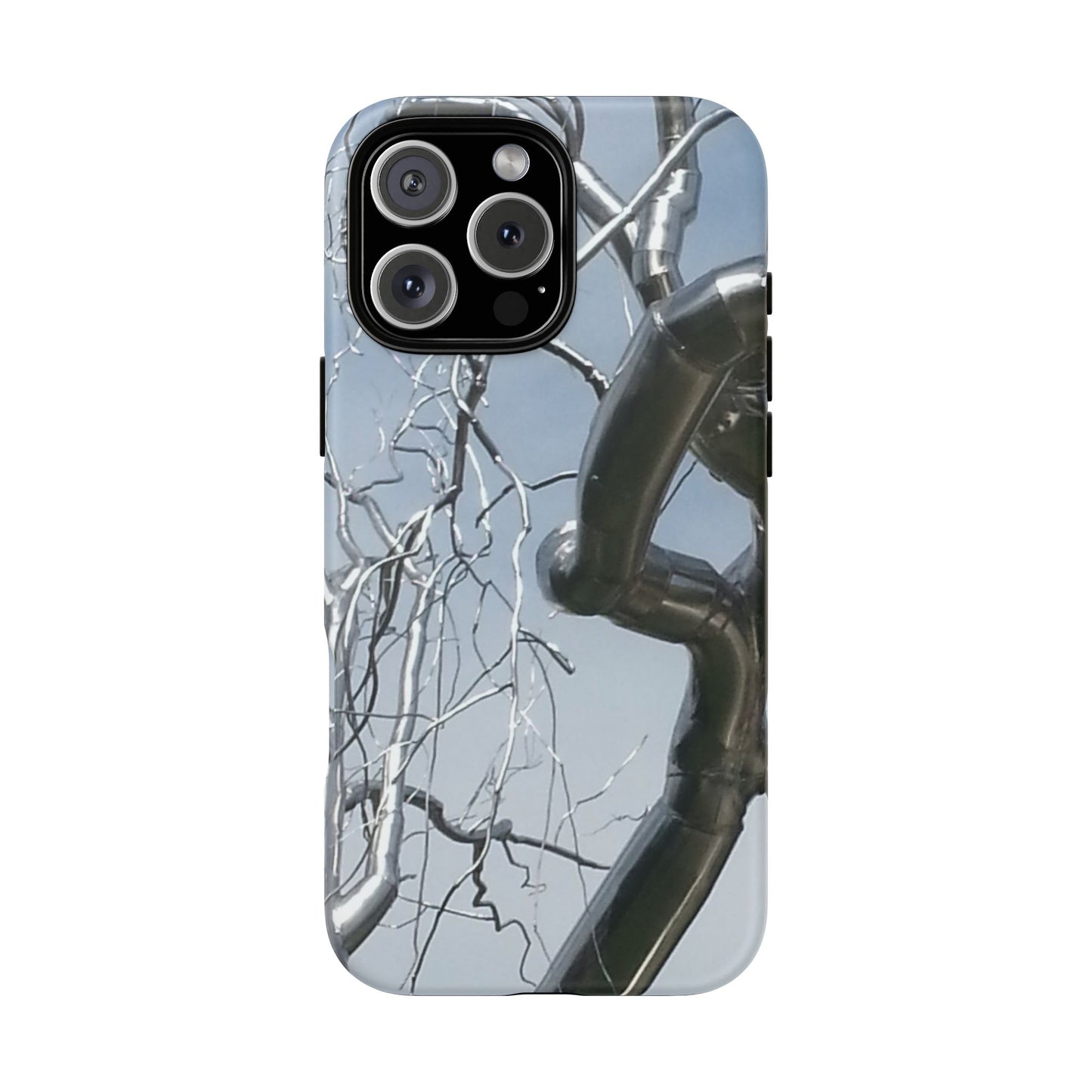 Phone Case - Durable Phone Protector with Bold Metal Nature-inspired Design