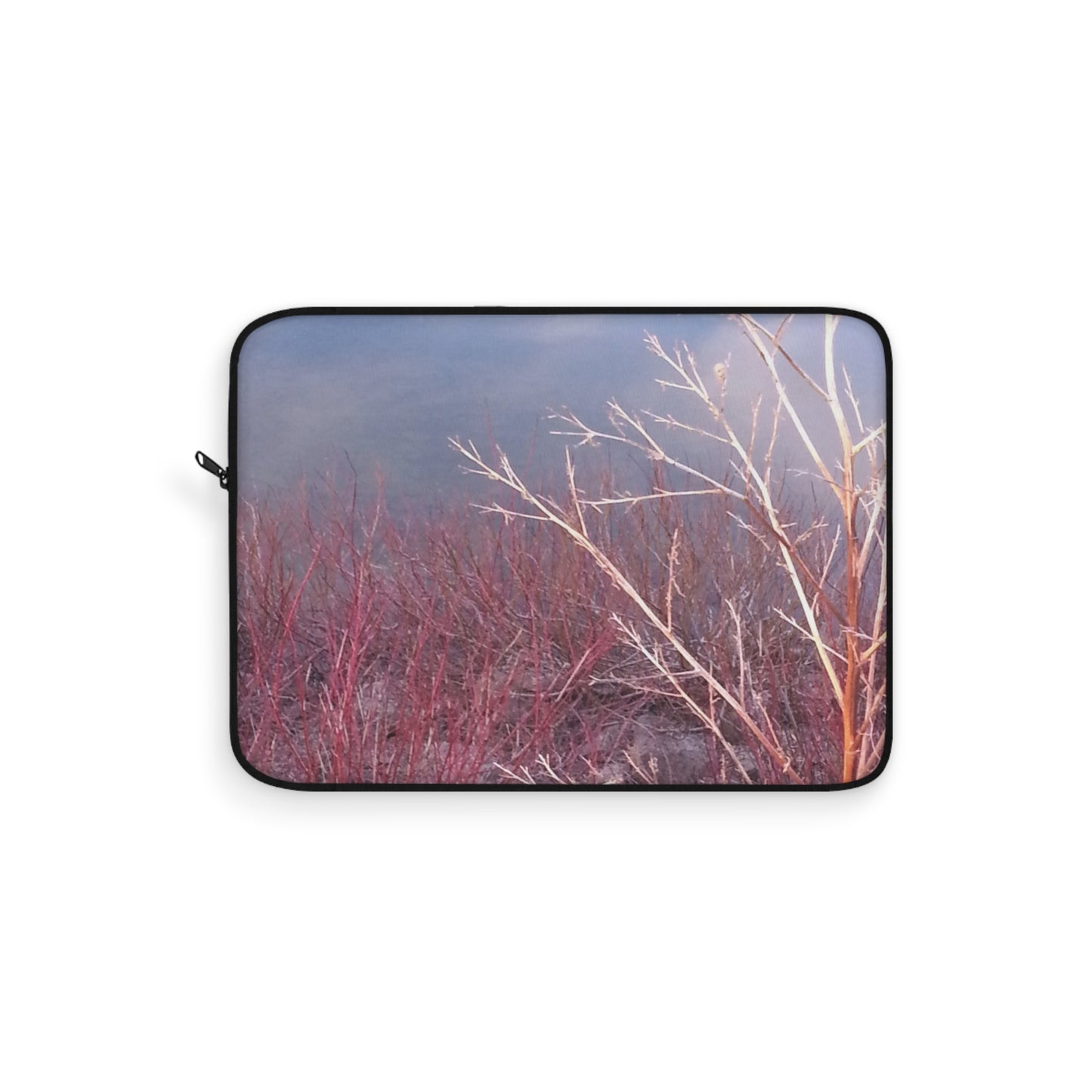 Laptop Sleeve - Unphotoshopped Photo of Branches at Sunset