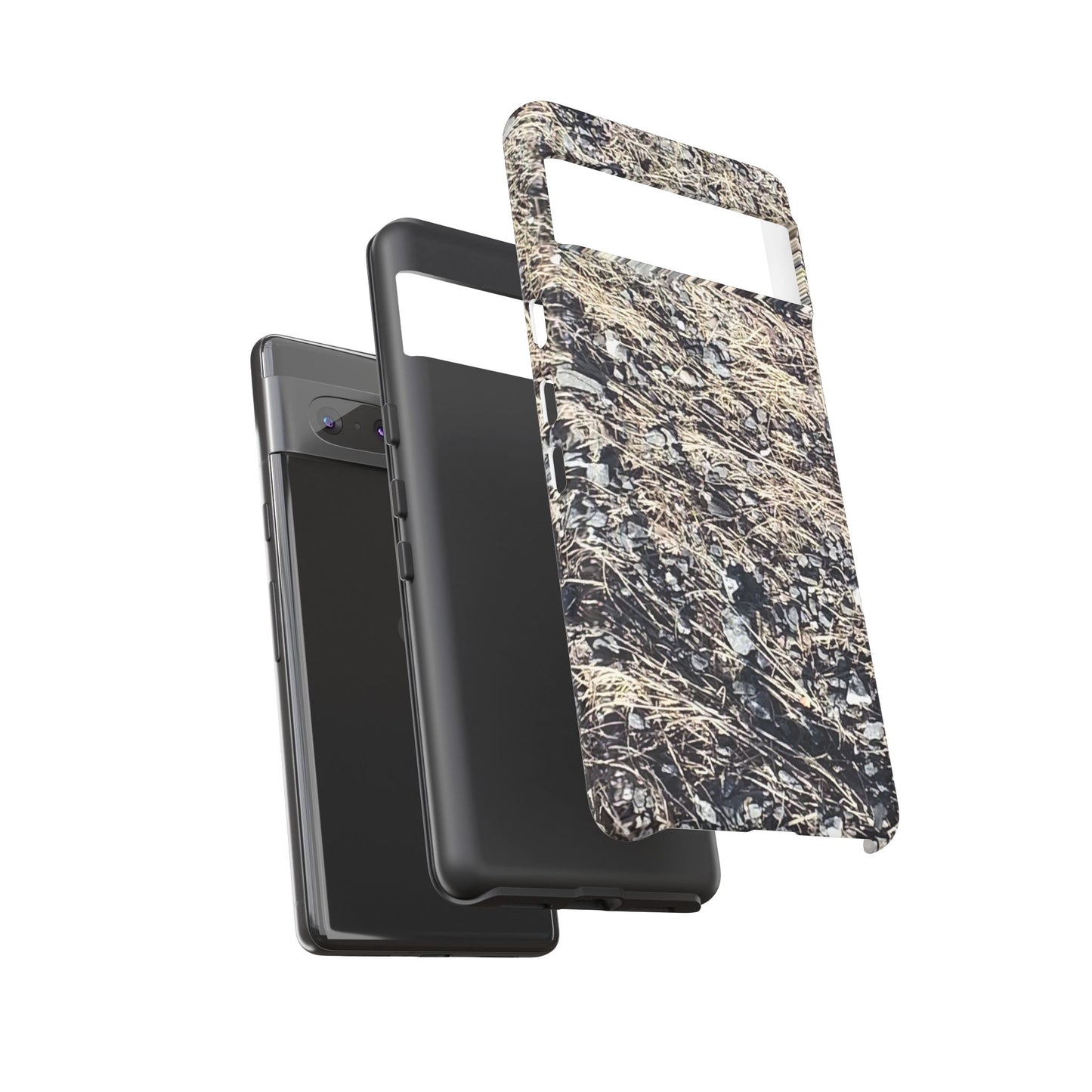 Phone Case -  Nature-Inspired Stone Bed Design for Outdoor Enthusiasts