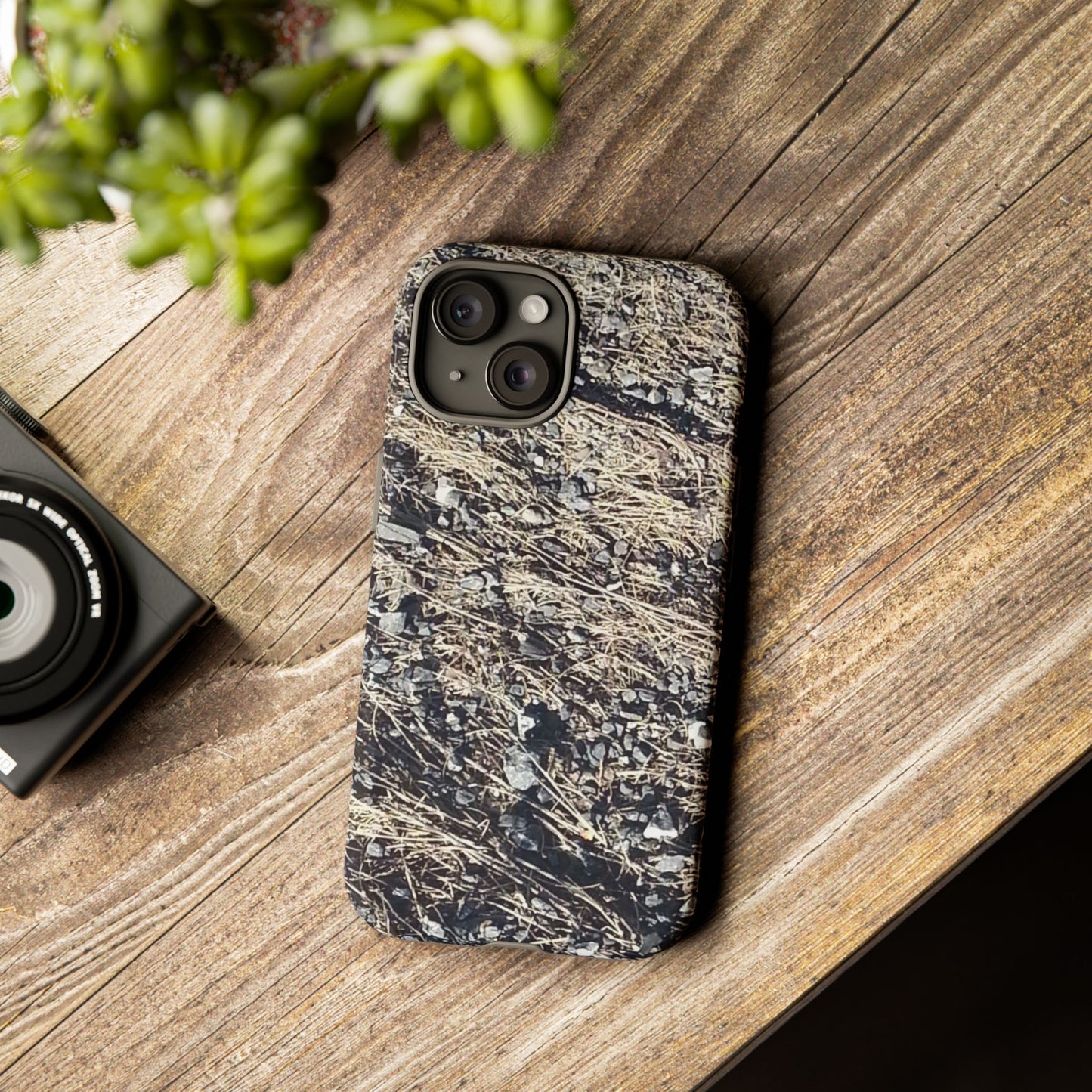 Phone Case -  Nature-Inspired Stone Bed Design for Outdoor Enthusiasts