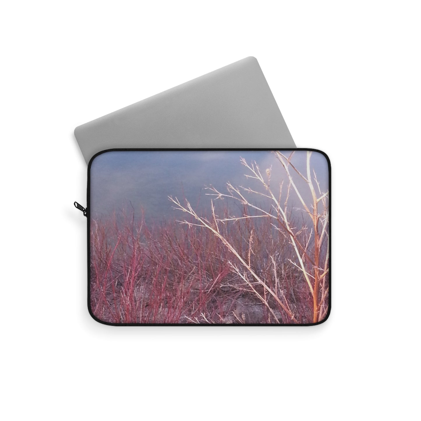 Laptop Sleeve - Unphotoshopped Photo of Branches at Sunset