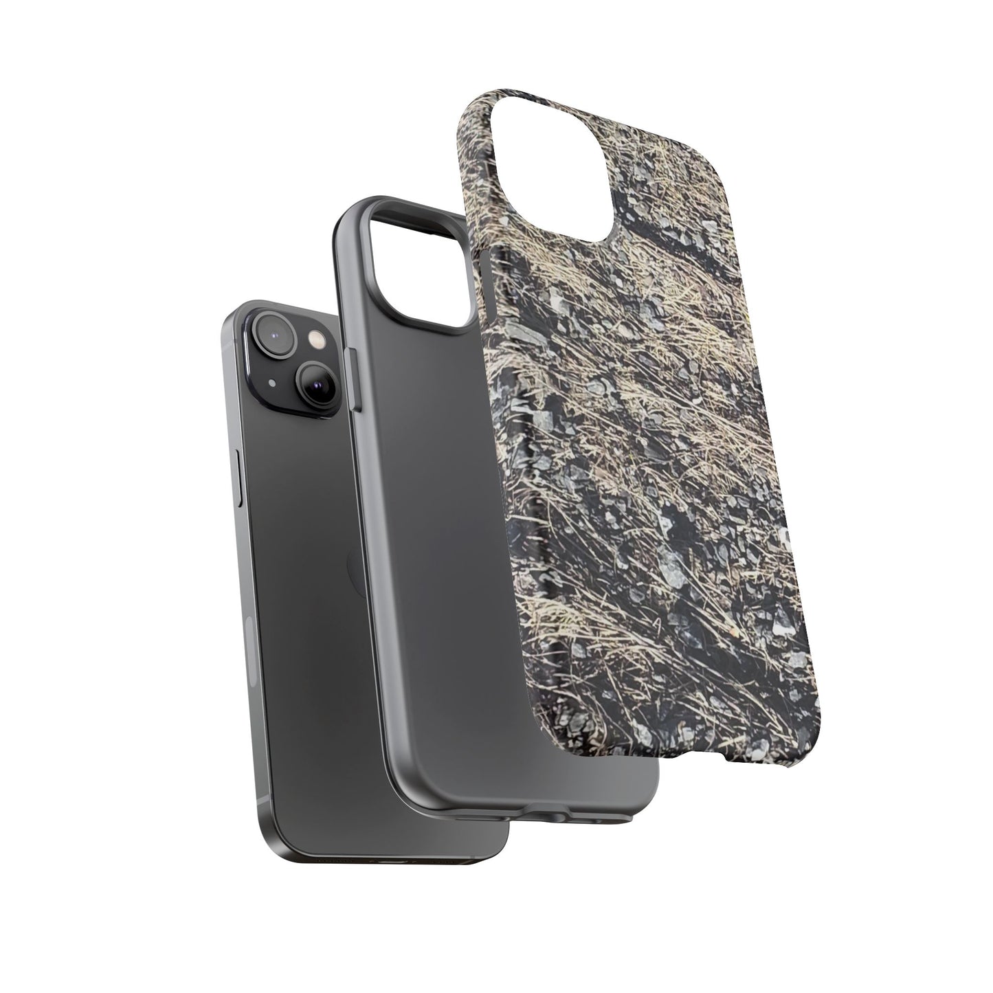 Phone Case -  Nature-Inspired Stone Bed Design for Outdoor Enthusiasts