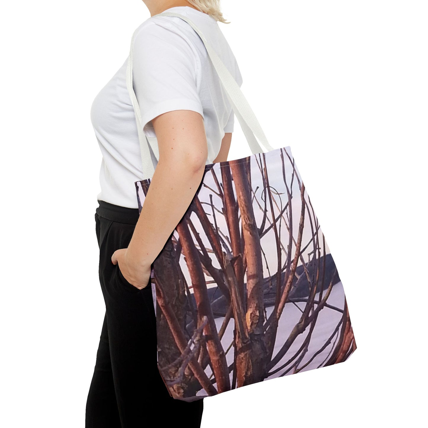 Tote Bag - Nature-Inspired  - Tree Branch Design