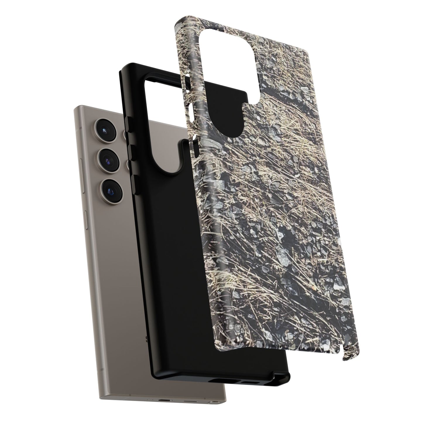 Phone Case -  Nature-Inspired Stone Bed Design for Outdoor Enthusiasts