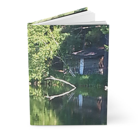 Hardcover Journal Serene Lake Reflection