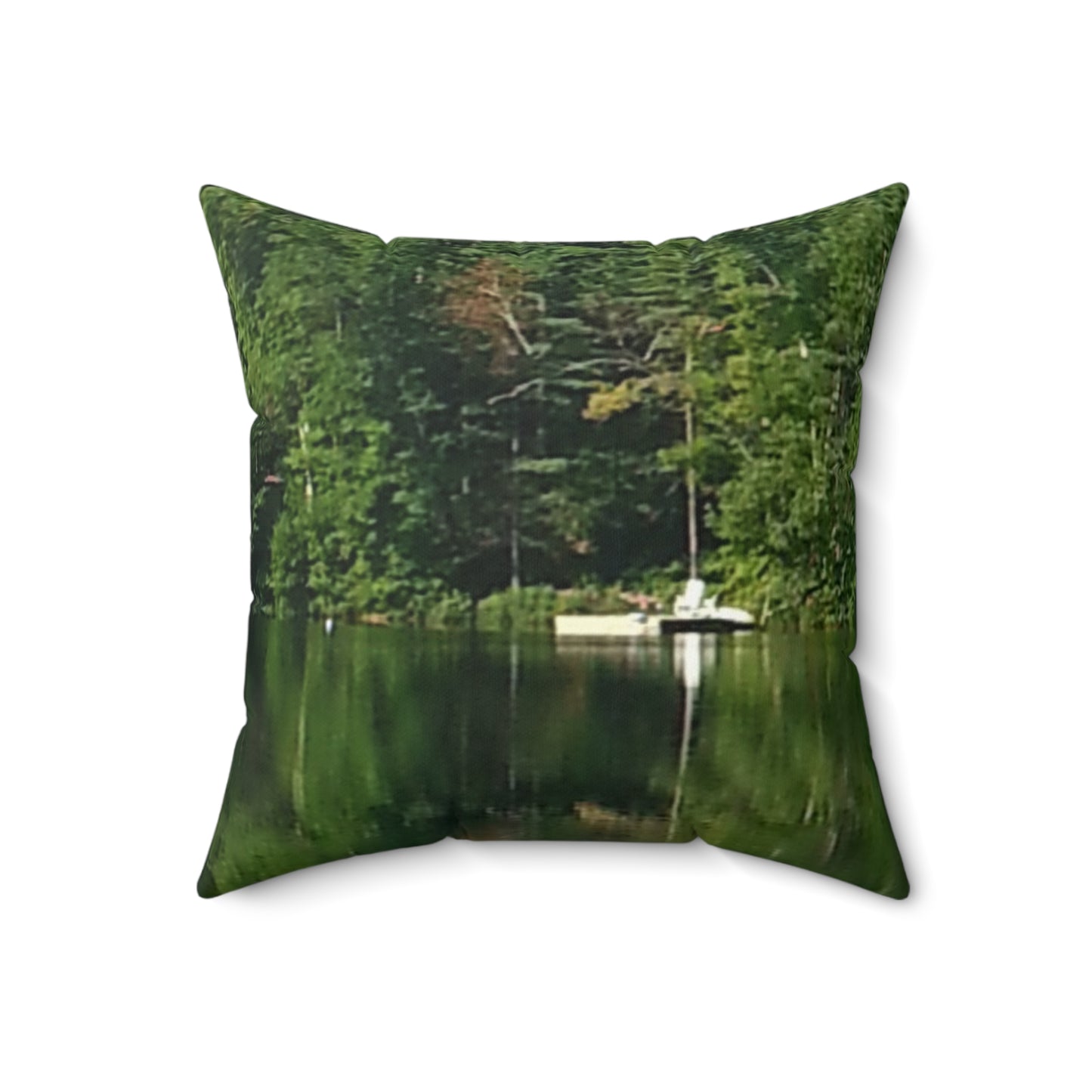 Serene Nature Square Pillow - Cozy Décor for Relaxation