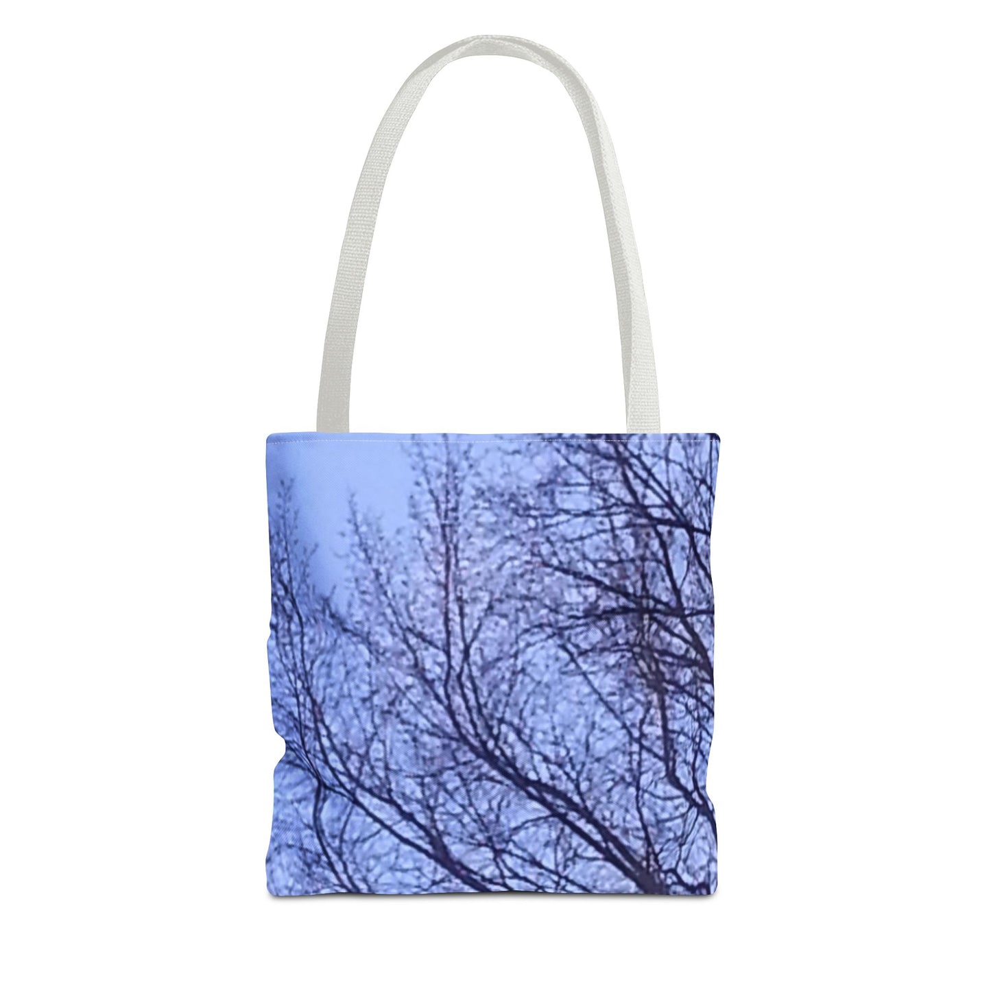 Tote Bag - Nature-Inspired - Tree Silhouette against Blue Sky