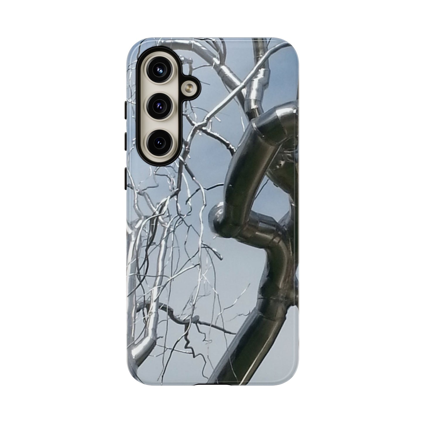 Phone Case - Durable Phone Protector with Bold Metal Nature-inspired Design