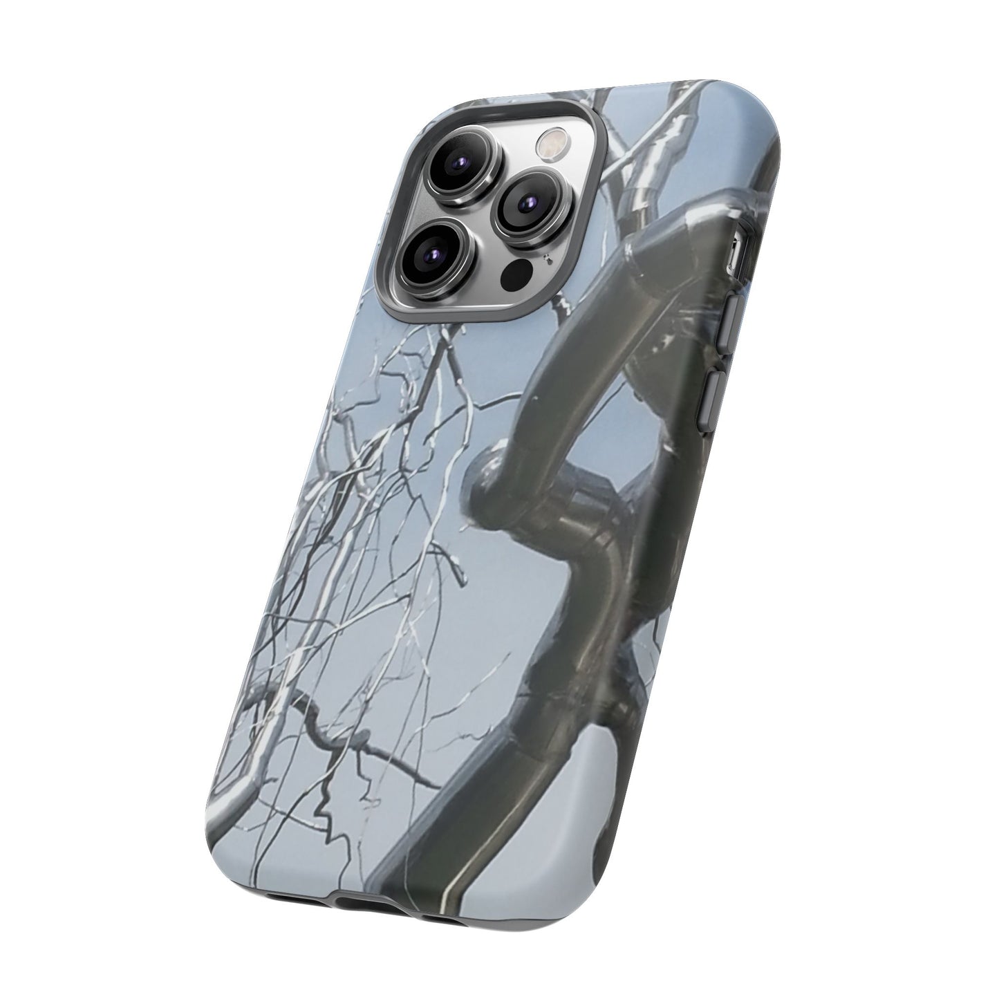 Phone Case - Durable Phone Protector with Bold Metal Nature-inspired Design