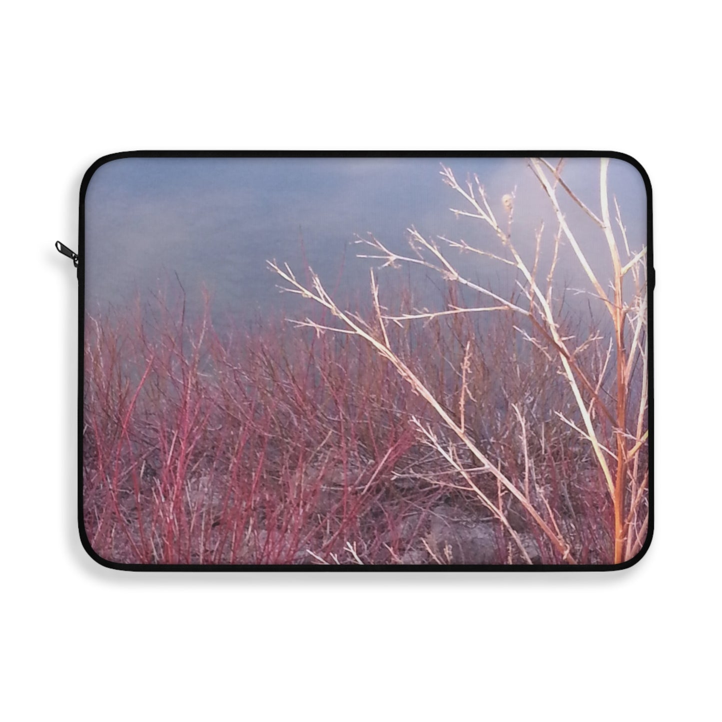 Laptop Sleeve - Unphotoshopped Photo of Branches at Sunset