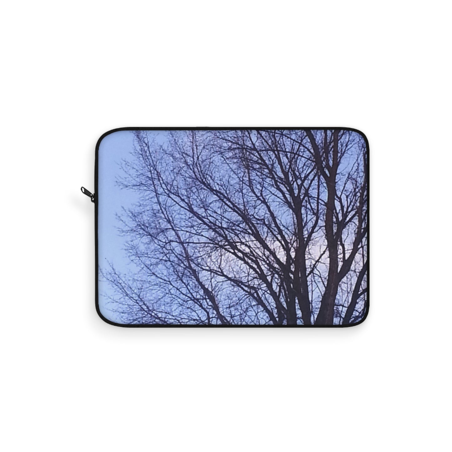 Laptop Sleeve - Photo of Tree Silhouette against Blue Sky