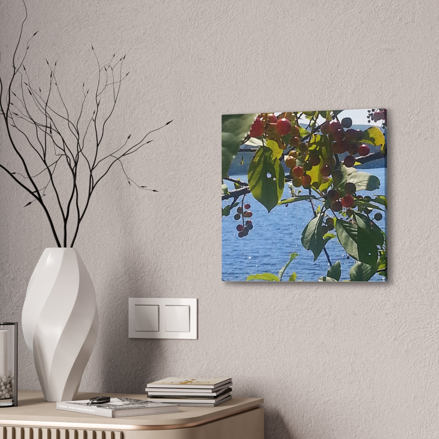 Canvas Art  Nature-Inspired - Scenic Berry Branch