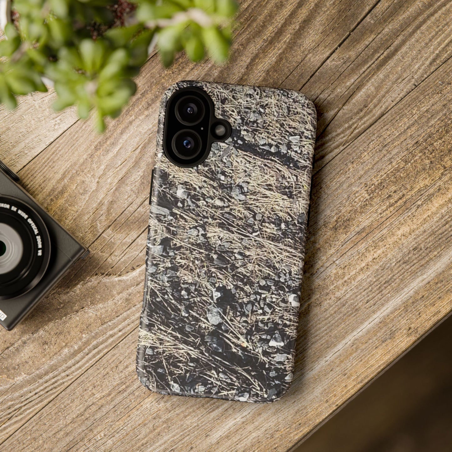 Phone Case -  Nature-Inspired Stone Bed Design for Outdoor Enthusiasts