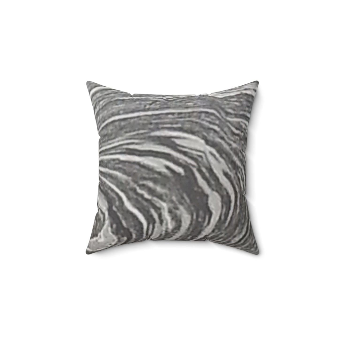 Nature-Inspired Decorative Square Pillow - #originalphotograph of a swirl in the river