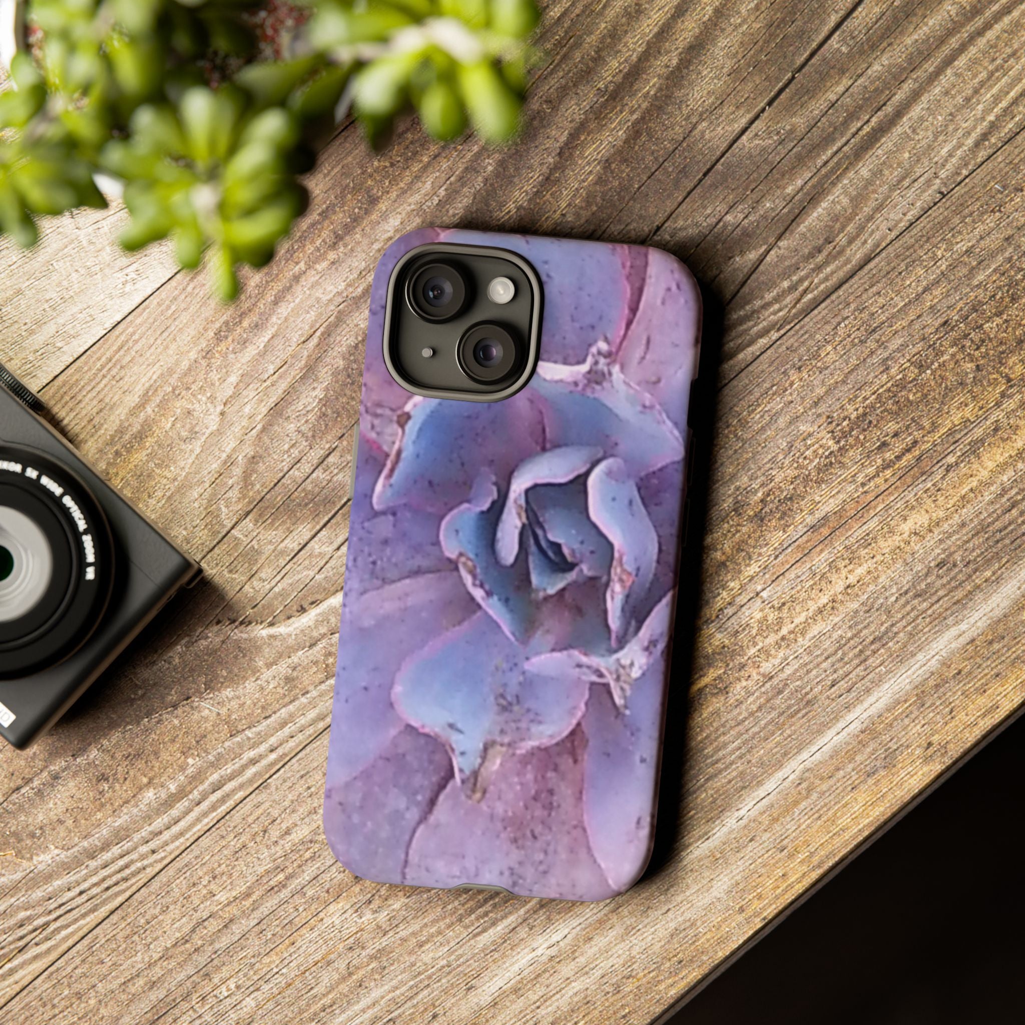Violet Resilience | Purple Succulent Botanical Phone Case | The Rooted Collection