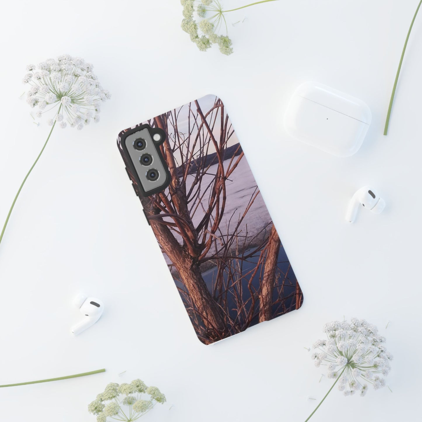 Phone Case - Nature-Inspired Winter Tree Design