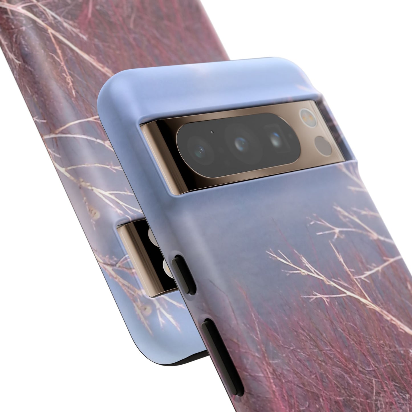 Phone Case - Nature-Inspired Winter Branches Coral Color