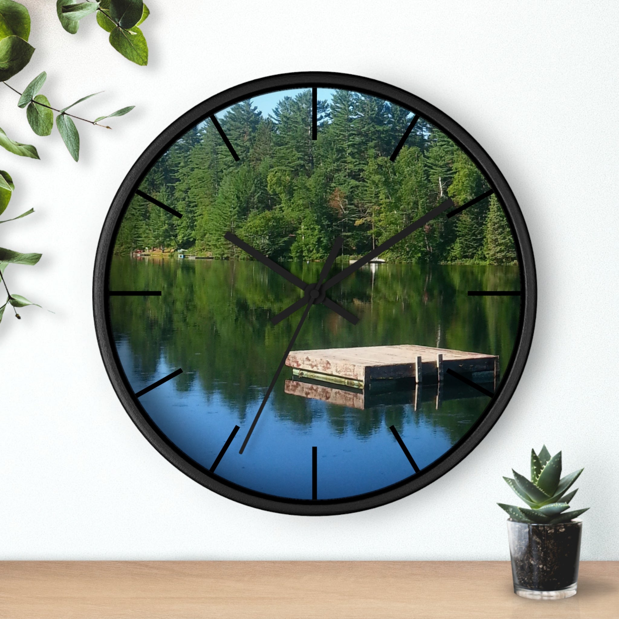 Liquid Peace | Gently Watercourse Silent Wall Clock | The Nurture Collection