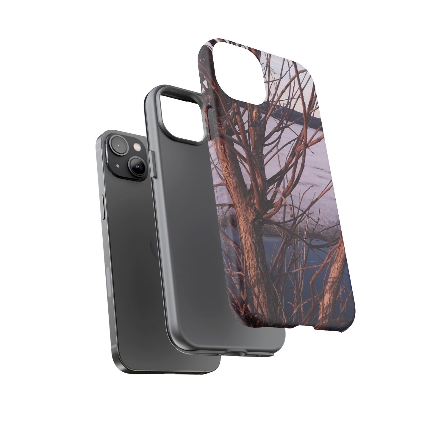 Phone Case - Nature-Inspired Winter Tree Design