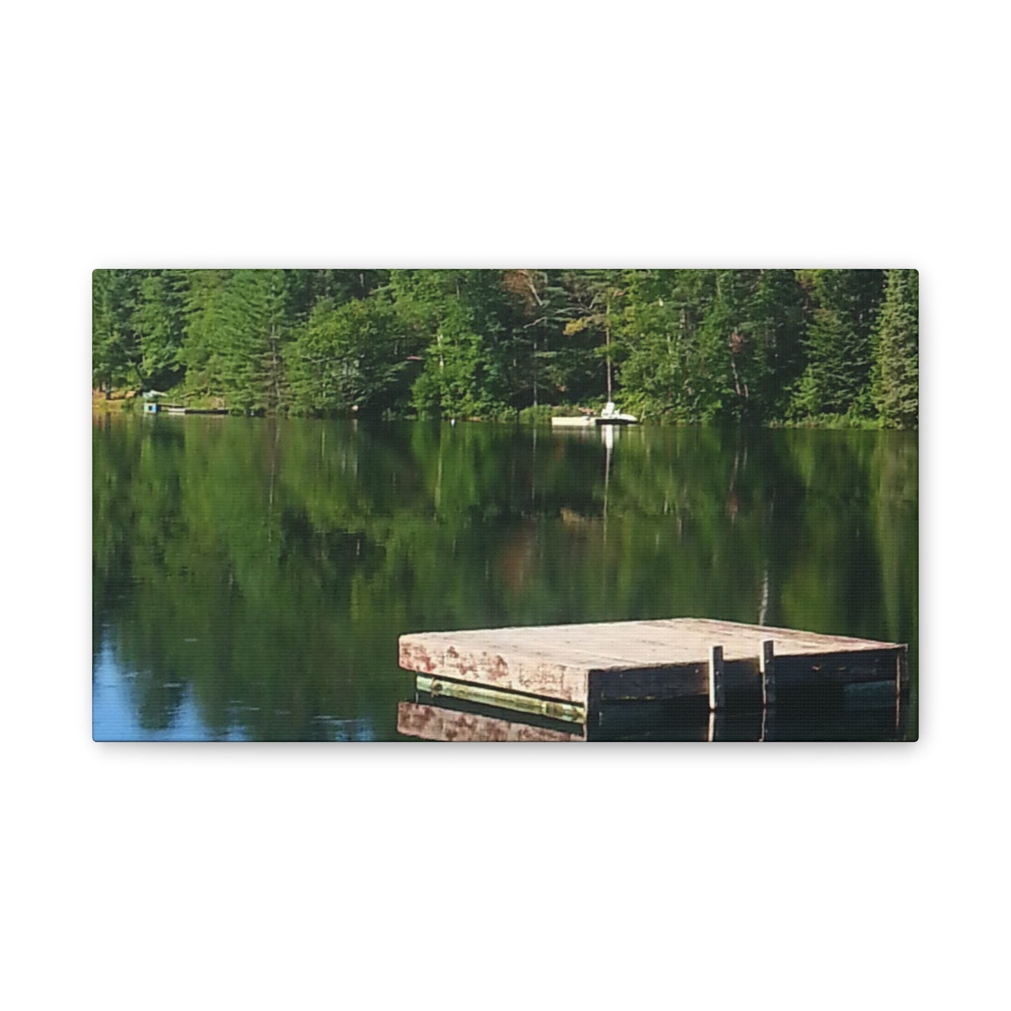 Canvas Print -Nature-Inspired  Tranquil Lakeside Reflection